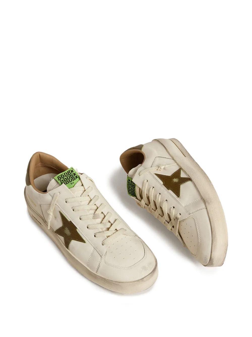 GOLDEN GOOSE Star-Printed Leather Low-Top Sneakers for Men