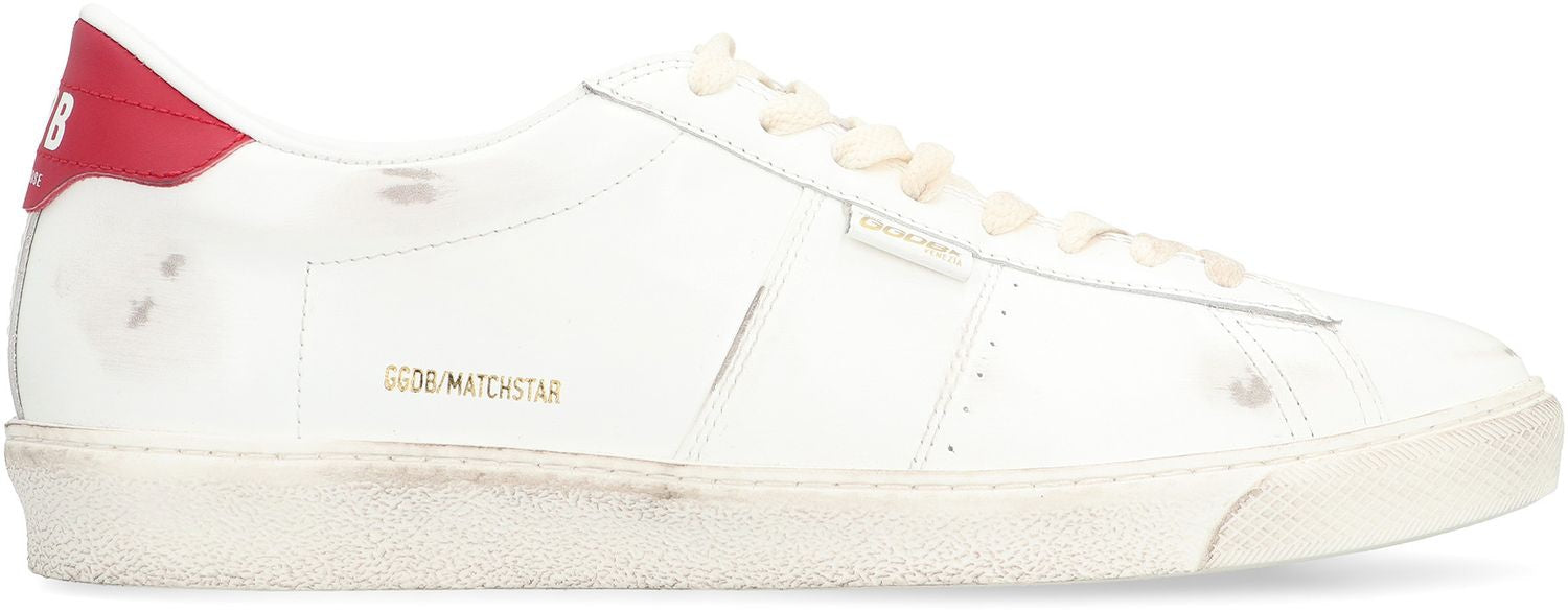 GOLDEN GOOSE Matchstar Sneaker in Glossy Leather for Men