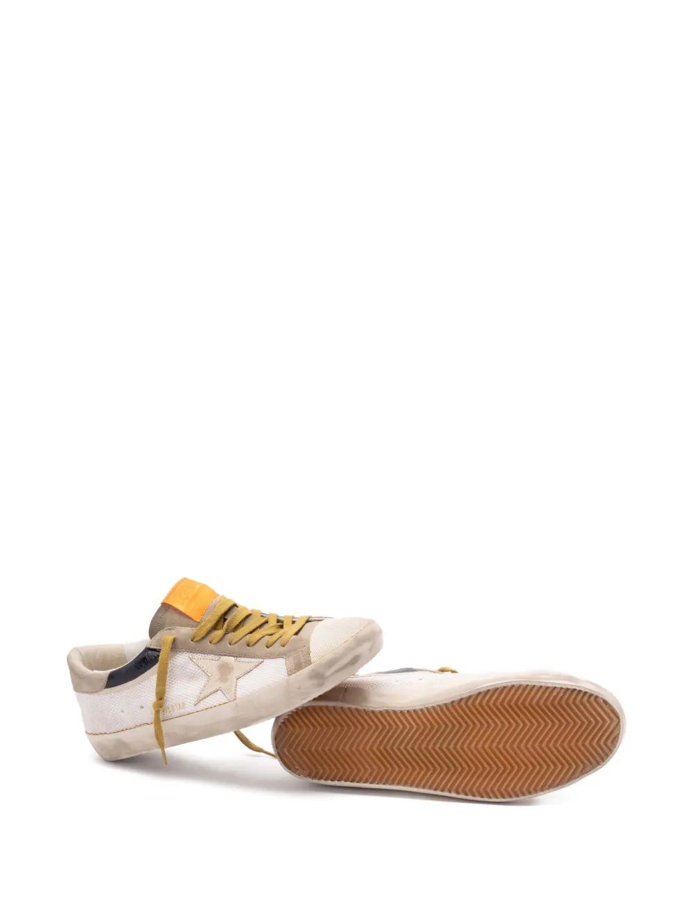 GOLDEN GOOSE Super Star Net and Naplak Upper Sneakers for Men