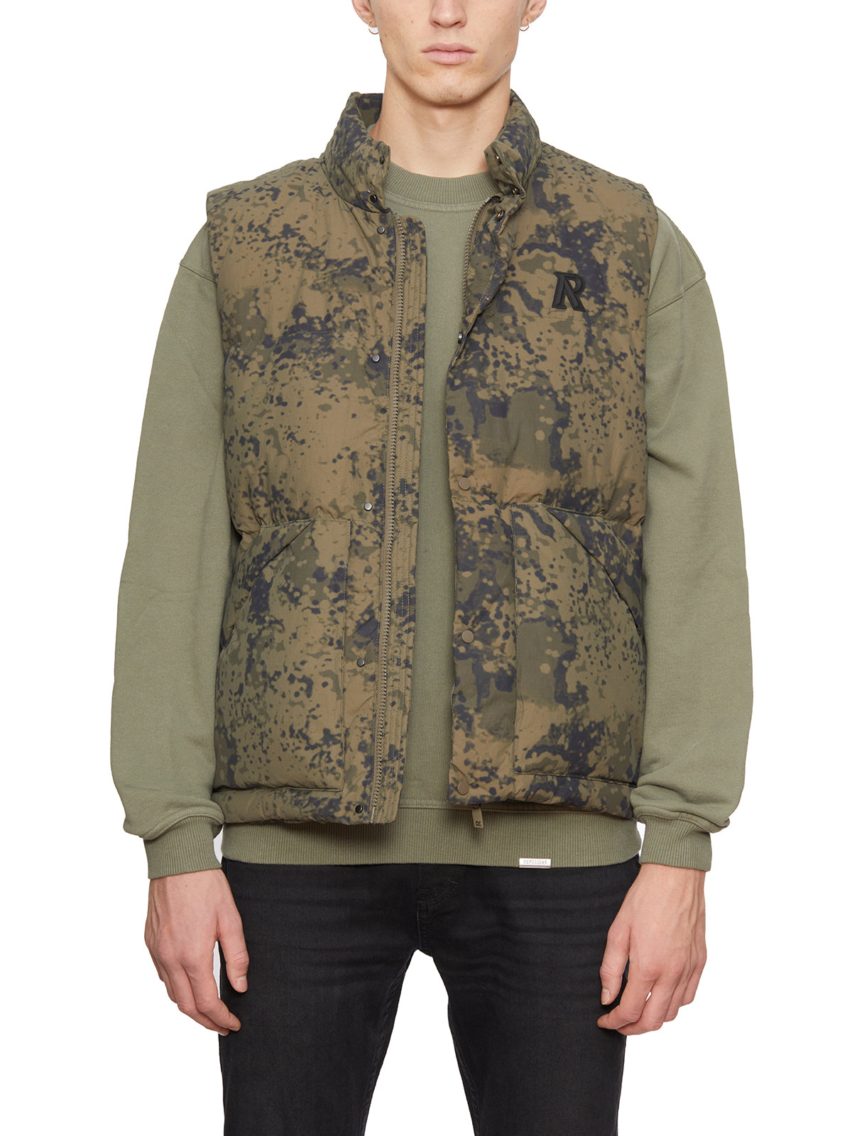 REPRESENT Padded Nylon Vest - Size M