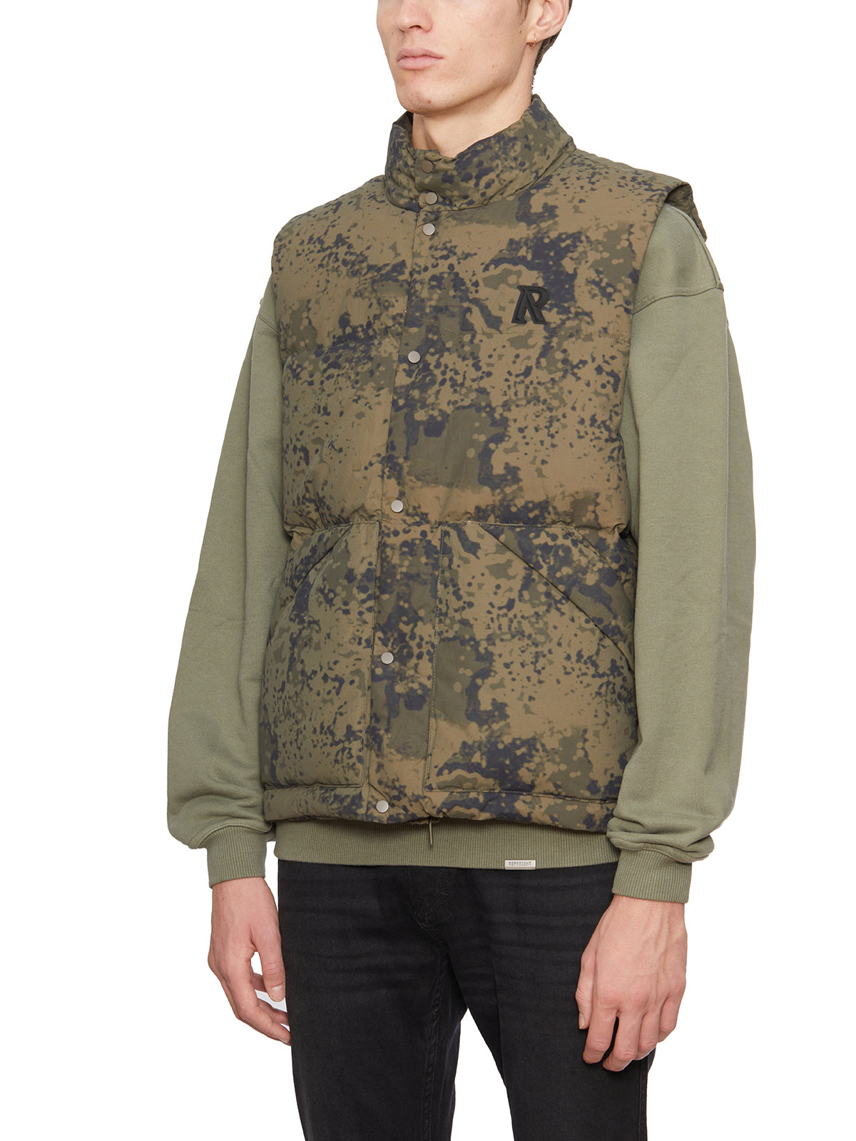 REPRESENT Padded Nylon Vest - Size M