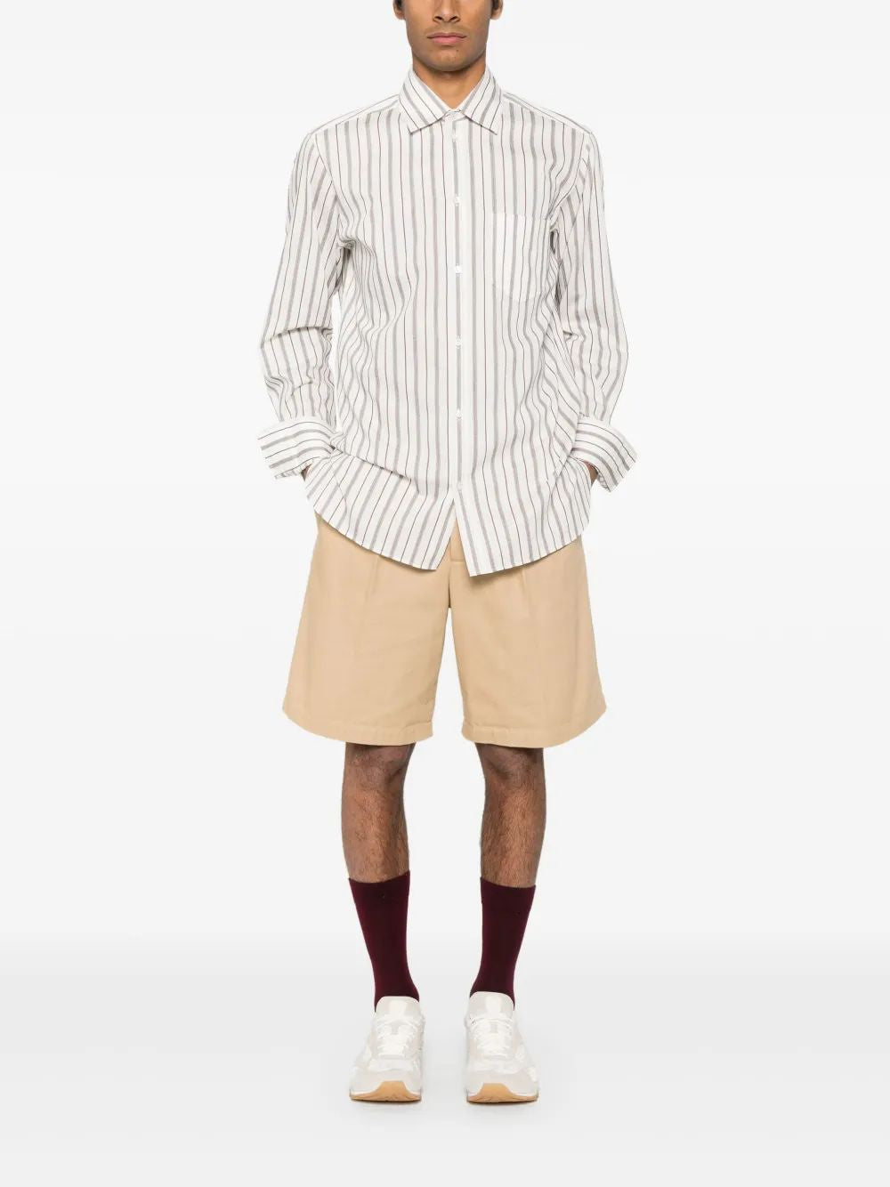 GOLDEN GOOSE Men's Regular Cotton Shirt - Seasonal Style