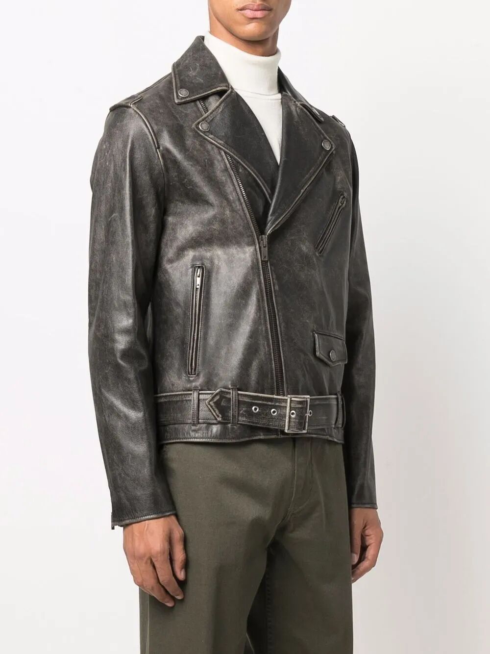 GOLDEN GOOSE Distressed M's Chiodo Jacket