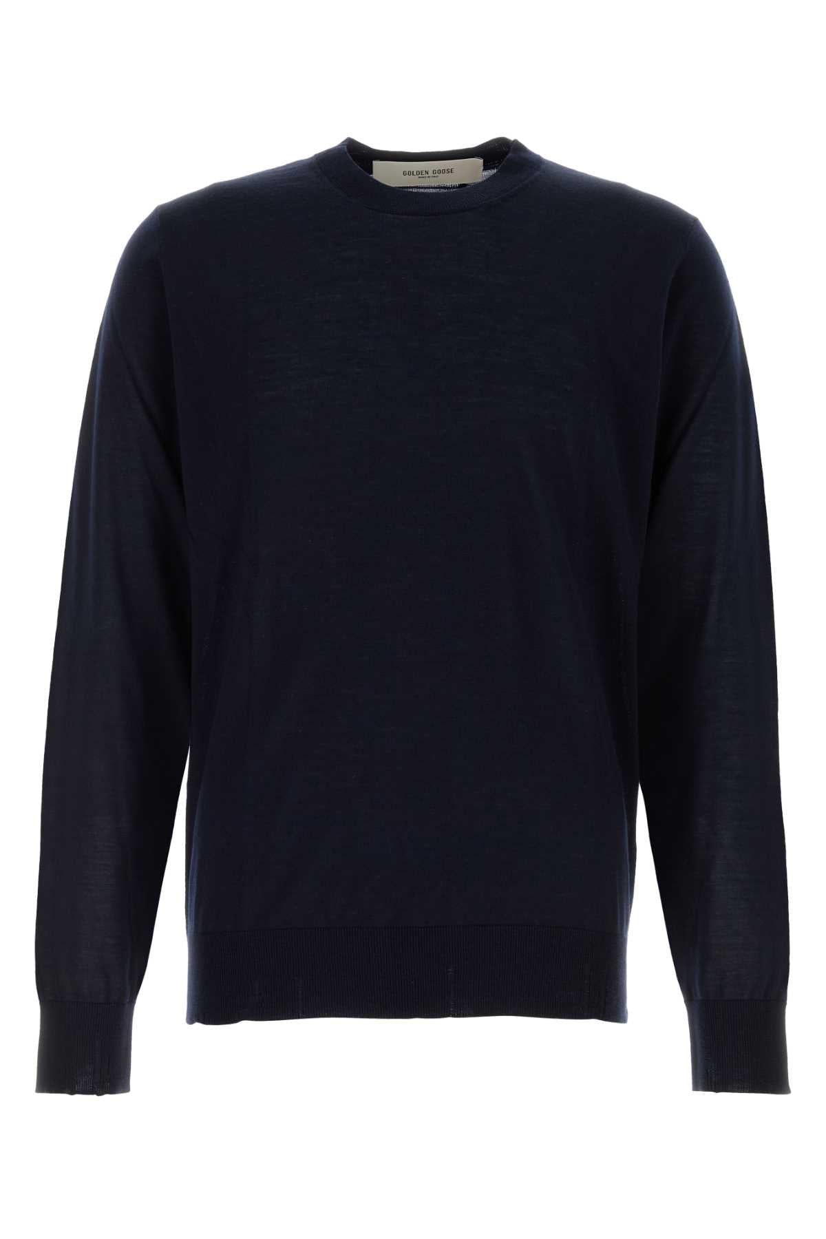 GOLDEN GOOSE Crew-Neck Wool Sweater with Localized Ripping