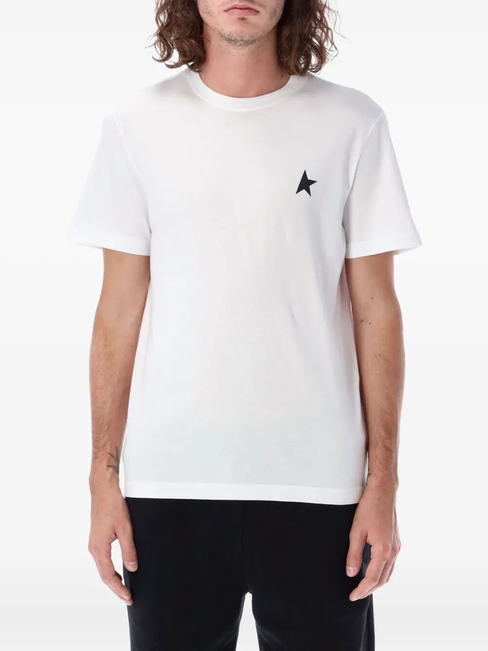 GOLDEN GOOSE Star Print Regular T-Shirt - Small Size