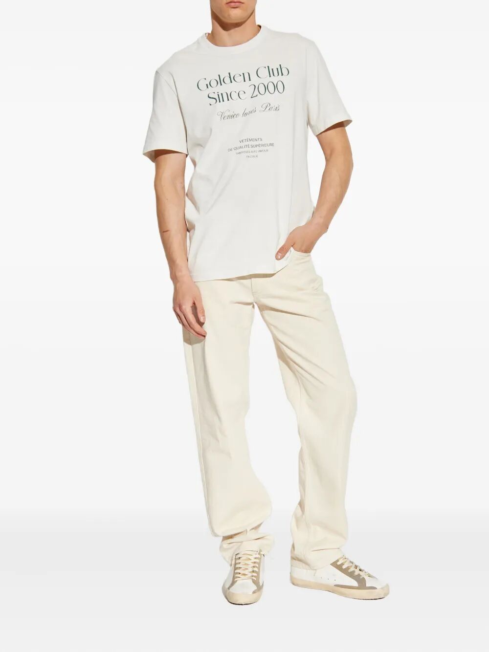 GOLDEN GOOSE Journey Men's Regular Fit Cotton T-Shirt
