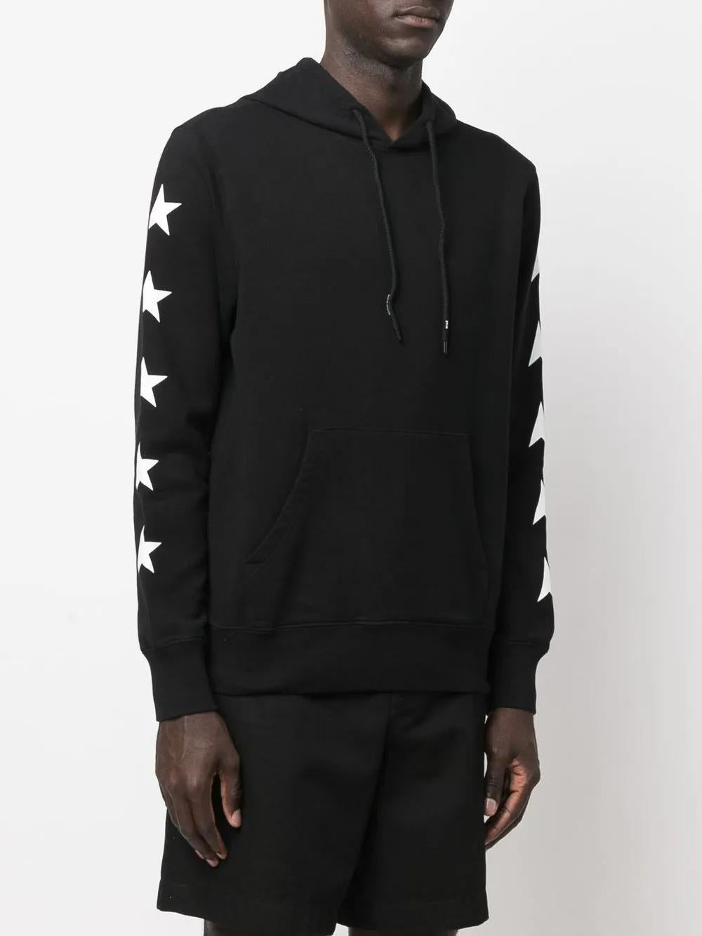 GOLDEN GOOSE Cotton Hoodie with Star Print