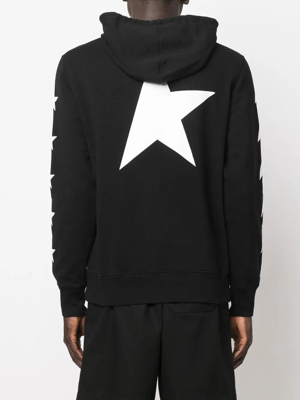 GOLDEN GOOSE Cotton Hoodie with Star Print