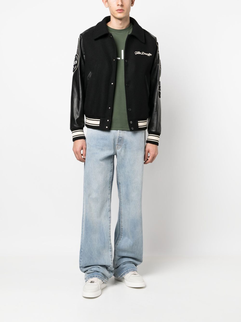 GOLDEN GOOSE Men's Wool Bomber Jacket