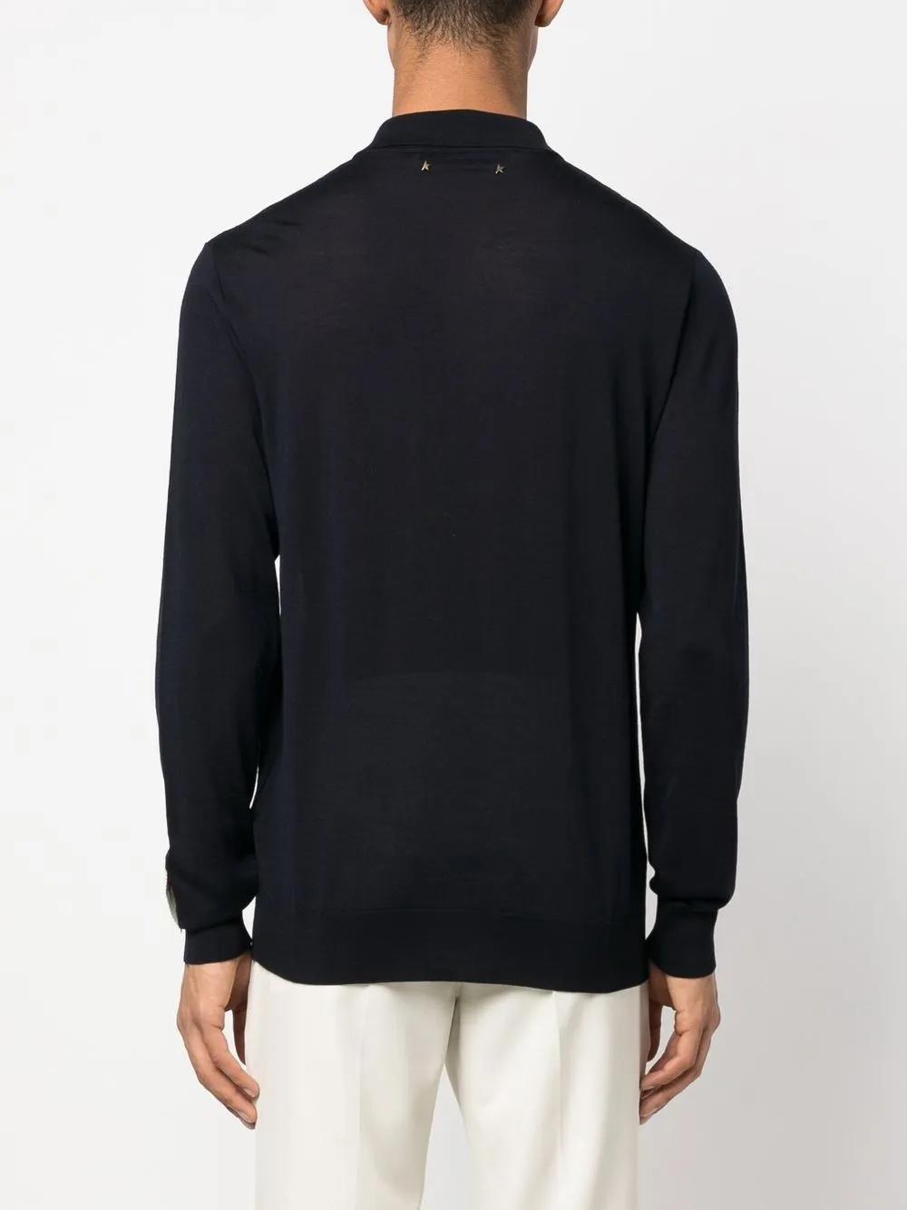GOLDEN GOOSE Pure Wool Polo Shirt for Men - FW25 Collection