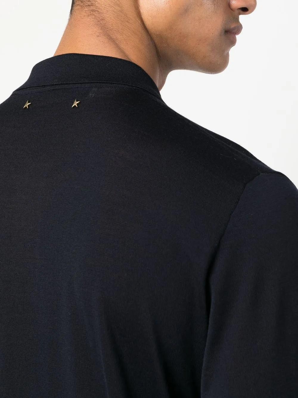 GOLDEN GOOSE Pure Wool Polo Shirt for Men - FW25 Collection