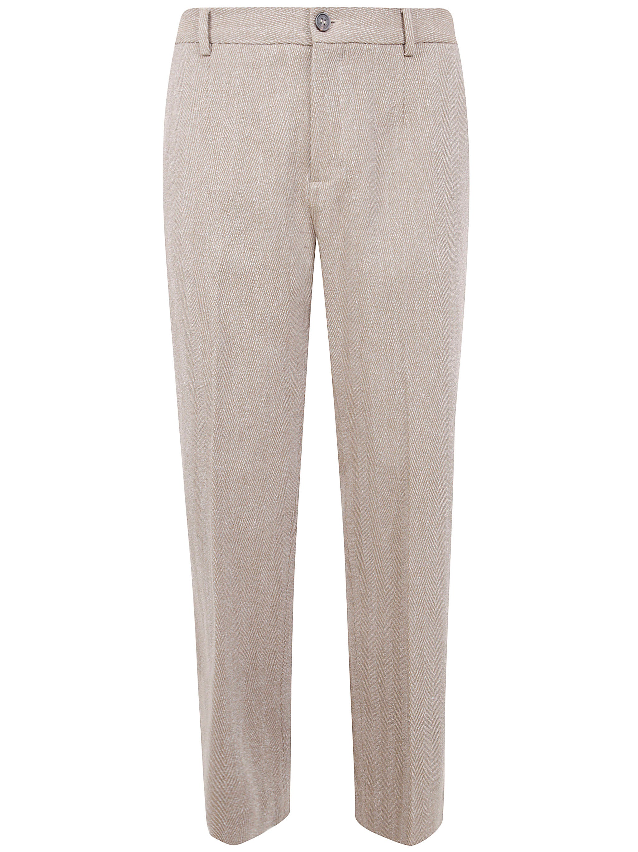 GOLDEN GOOSE Journey Men's Relax Straight Pant - Tailored Chevron Design