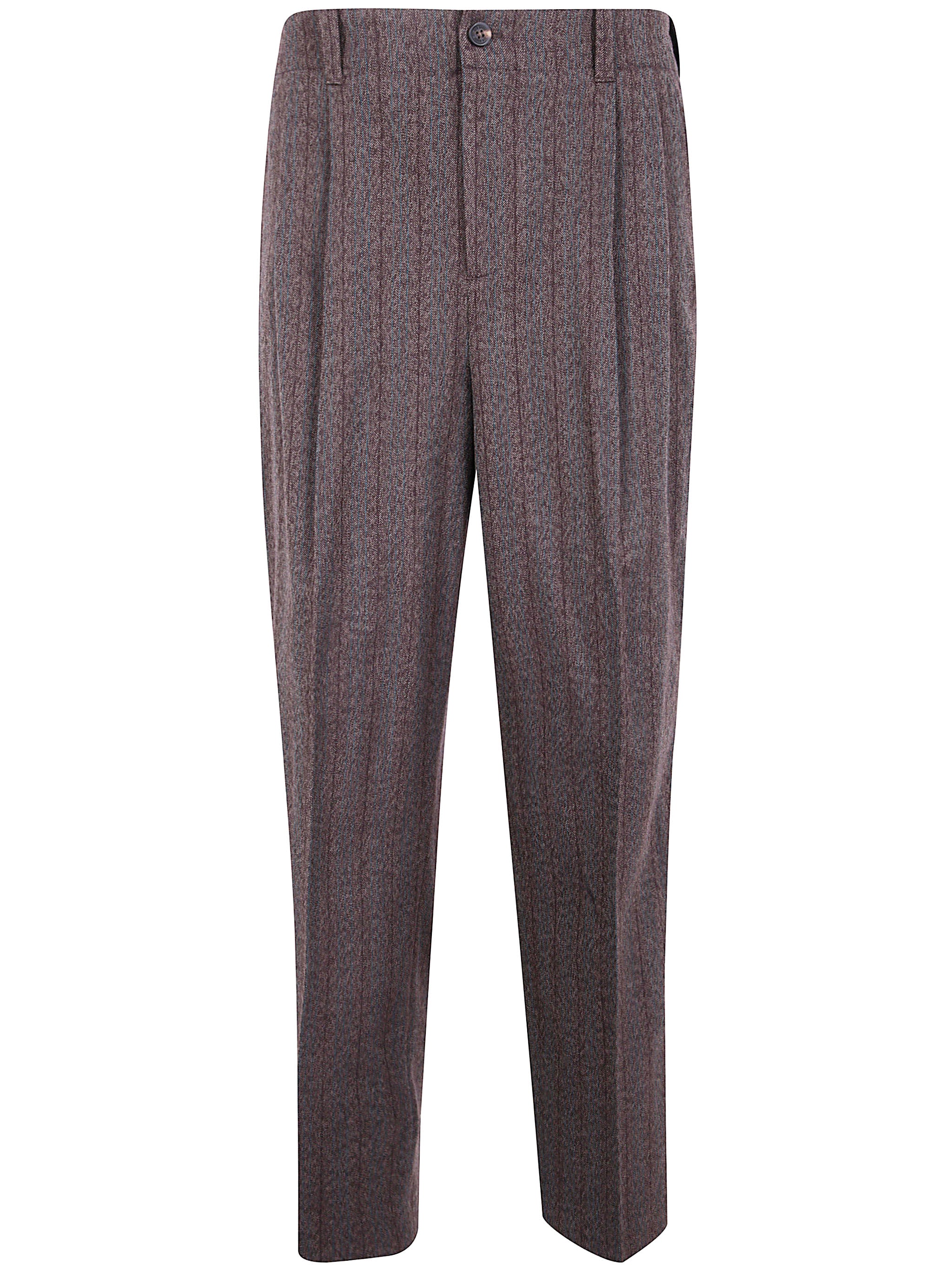 GOLDEN GOOSE Men's Journey Slacks - Pinstripe Wool Design