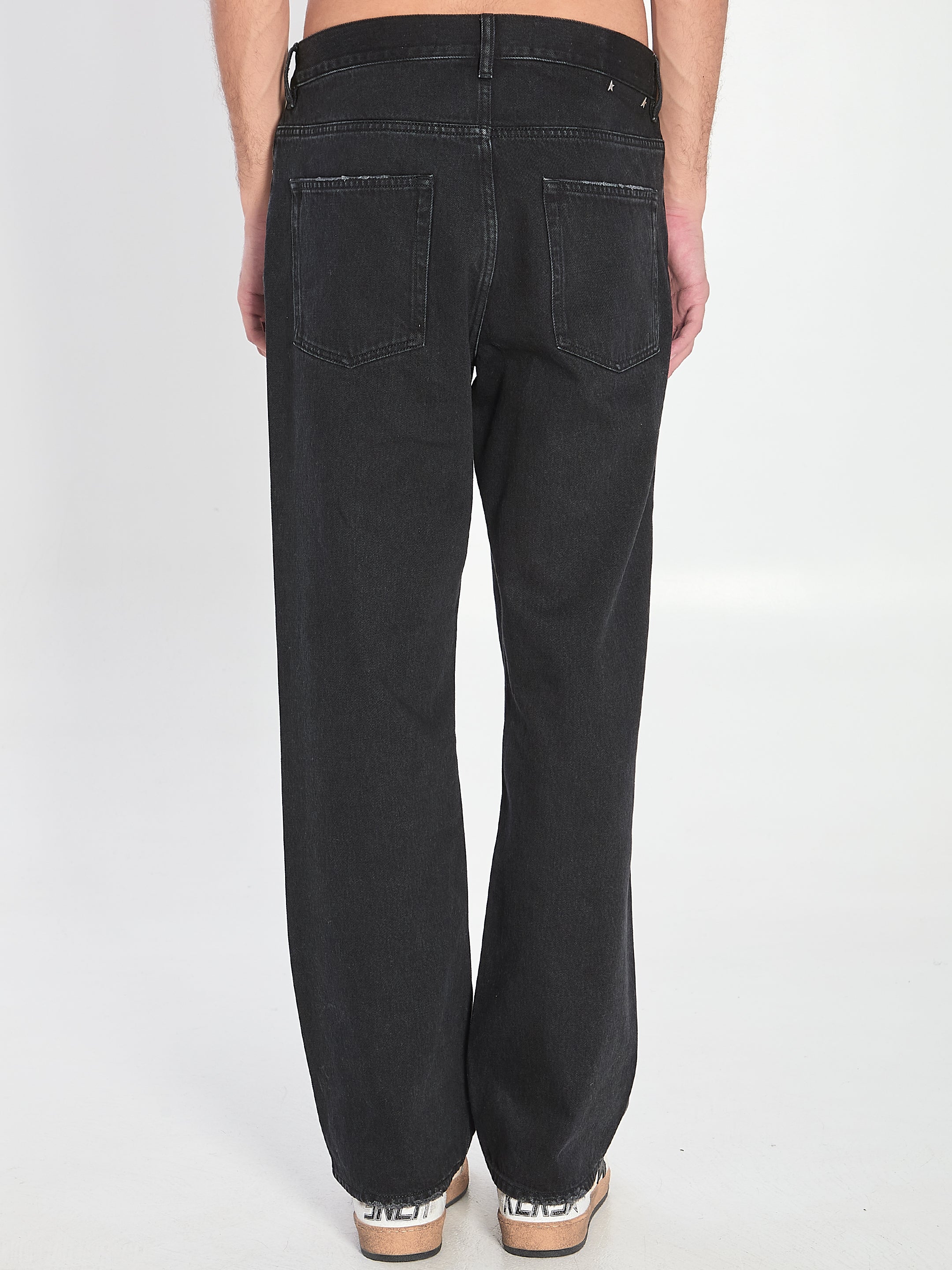 GOLDEN GOOSE Vintage-Effect Straight Fit Jeans