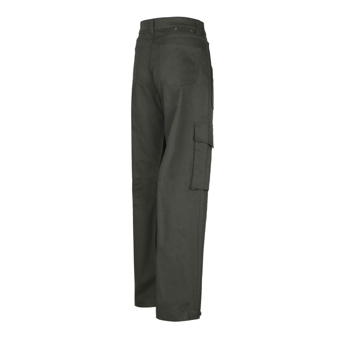 GOLDEN GOOSE Sleek Cotton Blend Trousers for Men - IVY GREEN