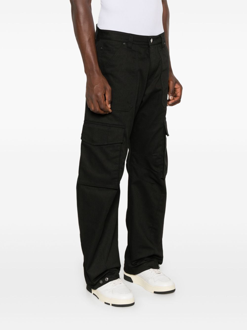 GOLDEN GOOSE Men's Cargo Trousers - Mid-Rise with Adjustable Hem