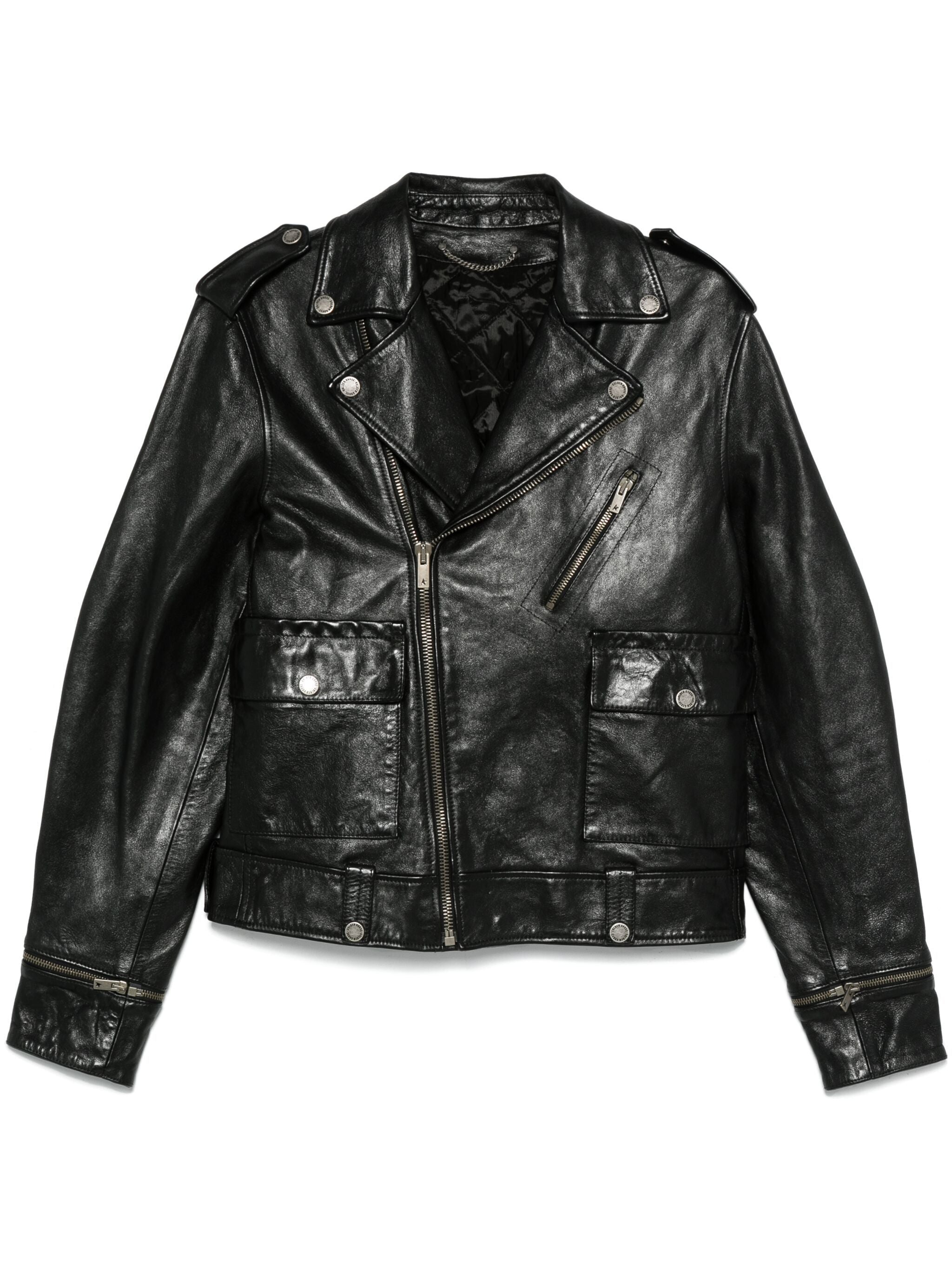GOLDEN GOOSE Stylish Leather Jacket for Men