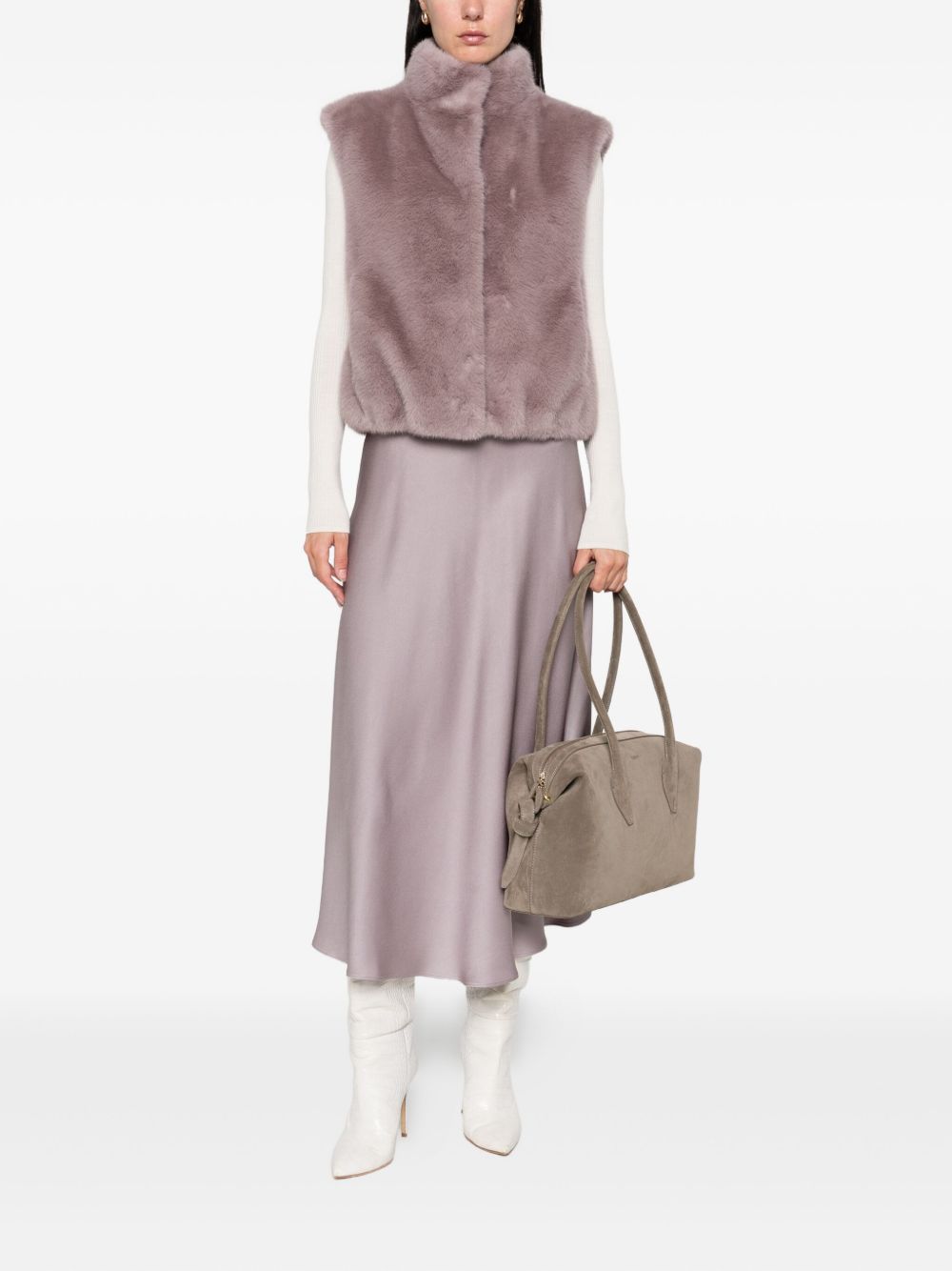 HERNO Satin Midi Skirt for Women