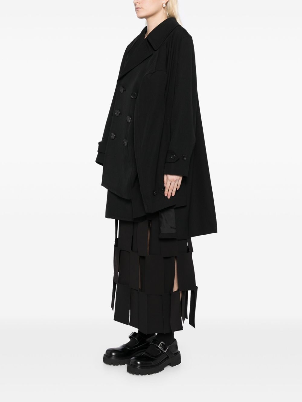COMME DES GARÇONS Asymmetric Sleeve Double-Breasted Suit for Women