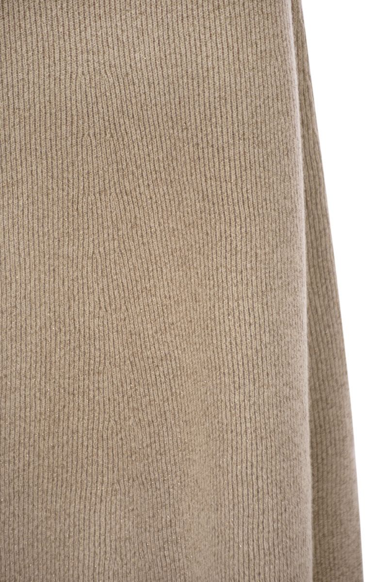 FABIANA FILIPPI Platinum and Lurex Long Skirt