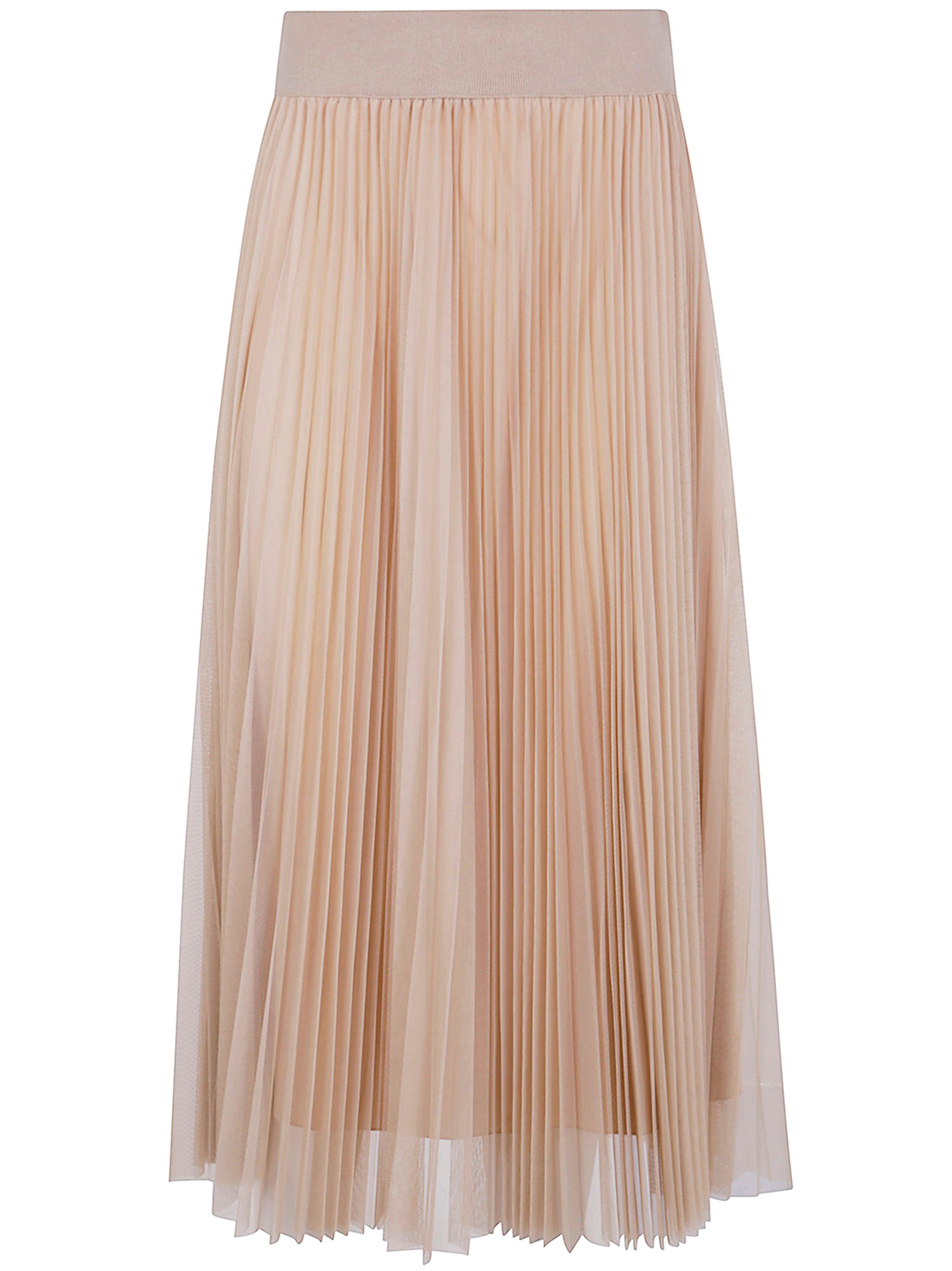 FABIANA FILIPPI Pleated Tulle Wide Skirt for Women - FW25 Collection