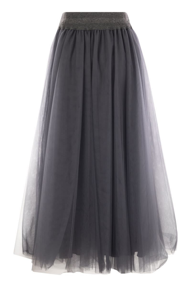 FABIANA FILIPPI Ethereal Tulle Midi Skirt