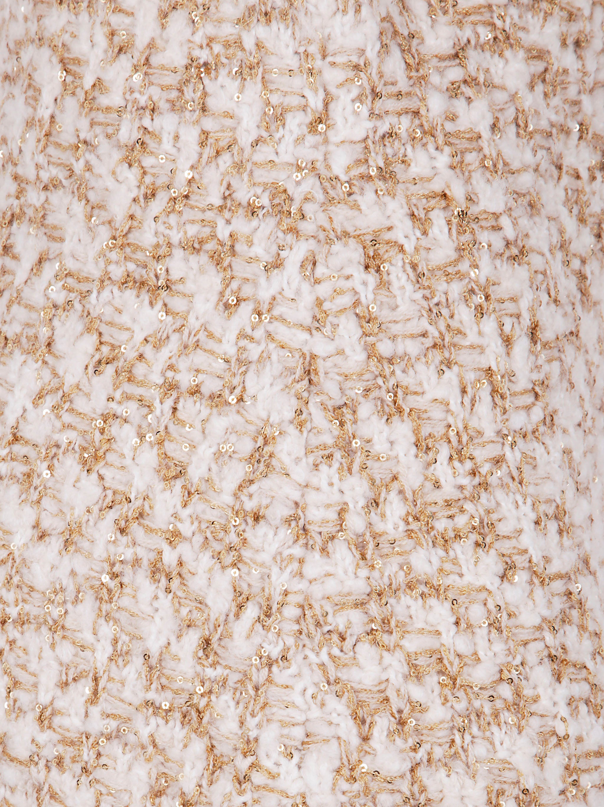 FABIANA FILIPPI Chic Bicolor Tweed Boucle Loop Mini Skirt