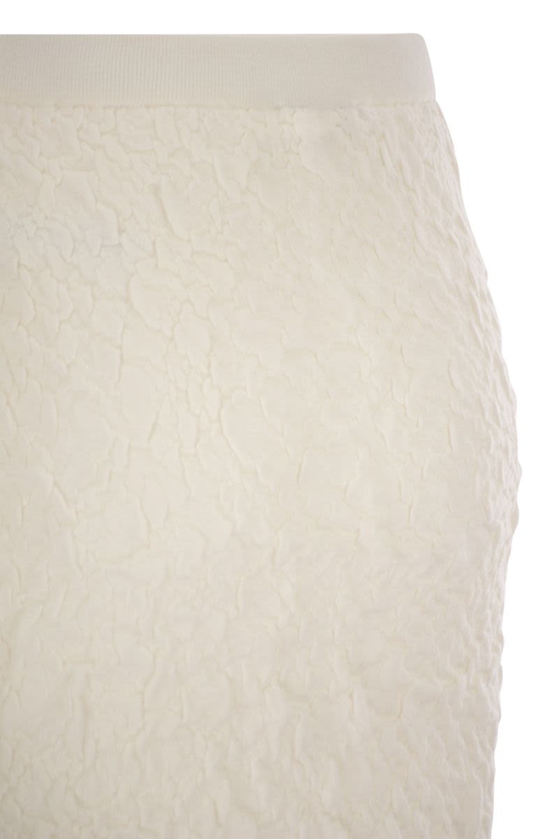 FABIANA FILIPPI Flattering Midi Skirt with Embossed Detailing