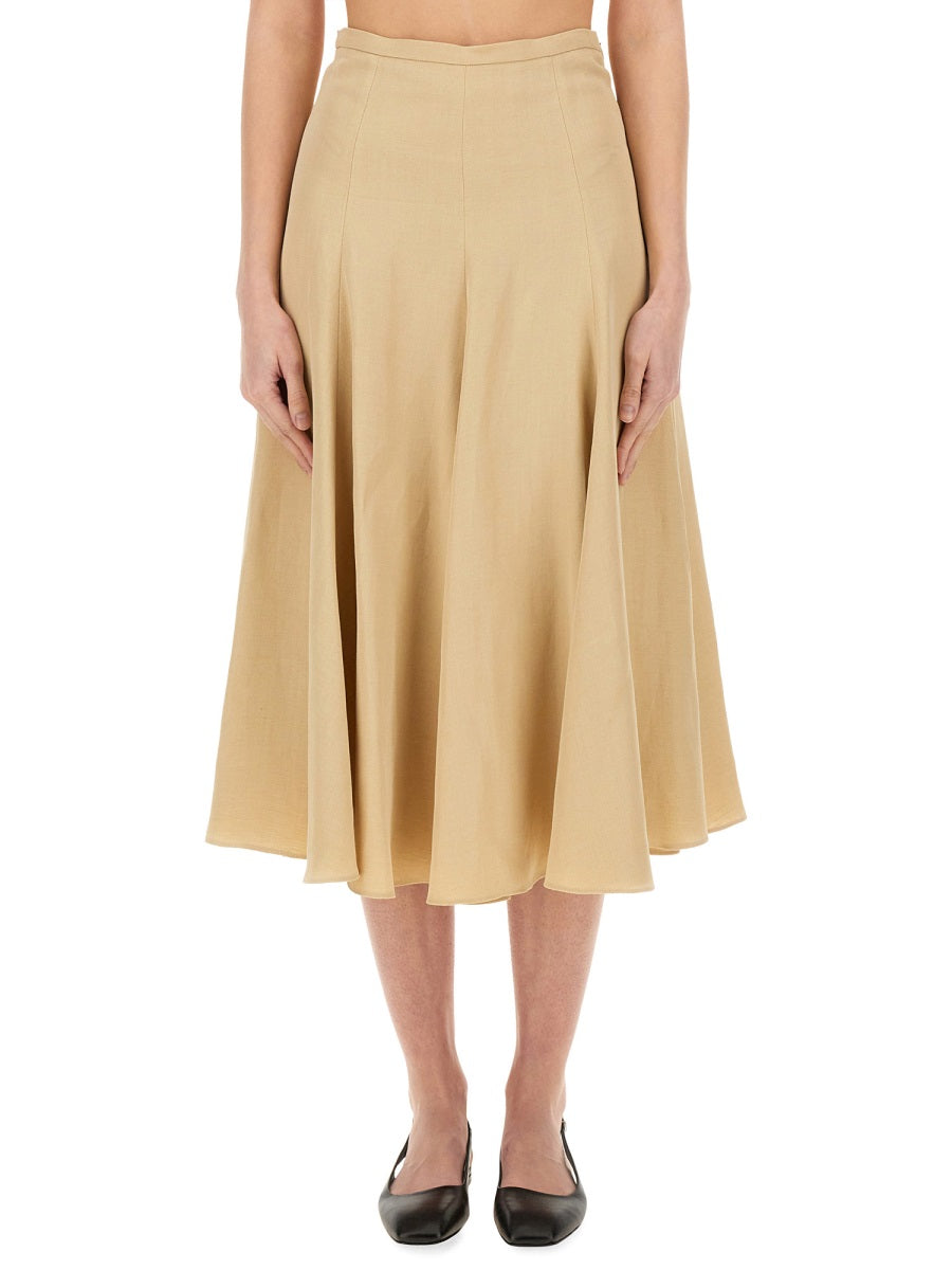 FABIANA FILIPPI Linen and Viscose Skirt - Size 40