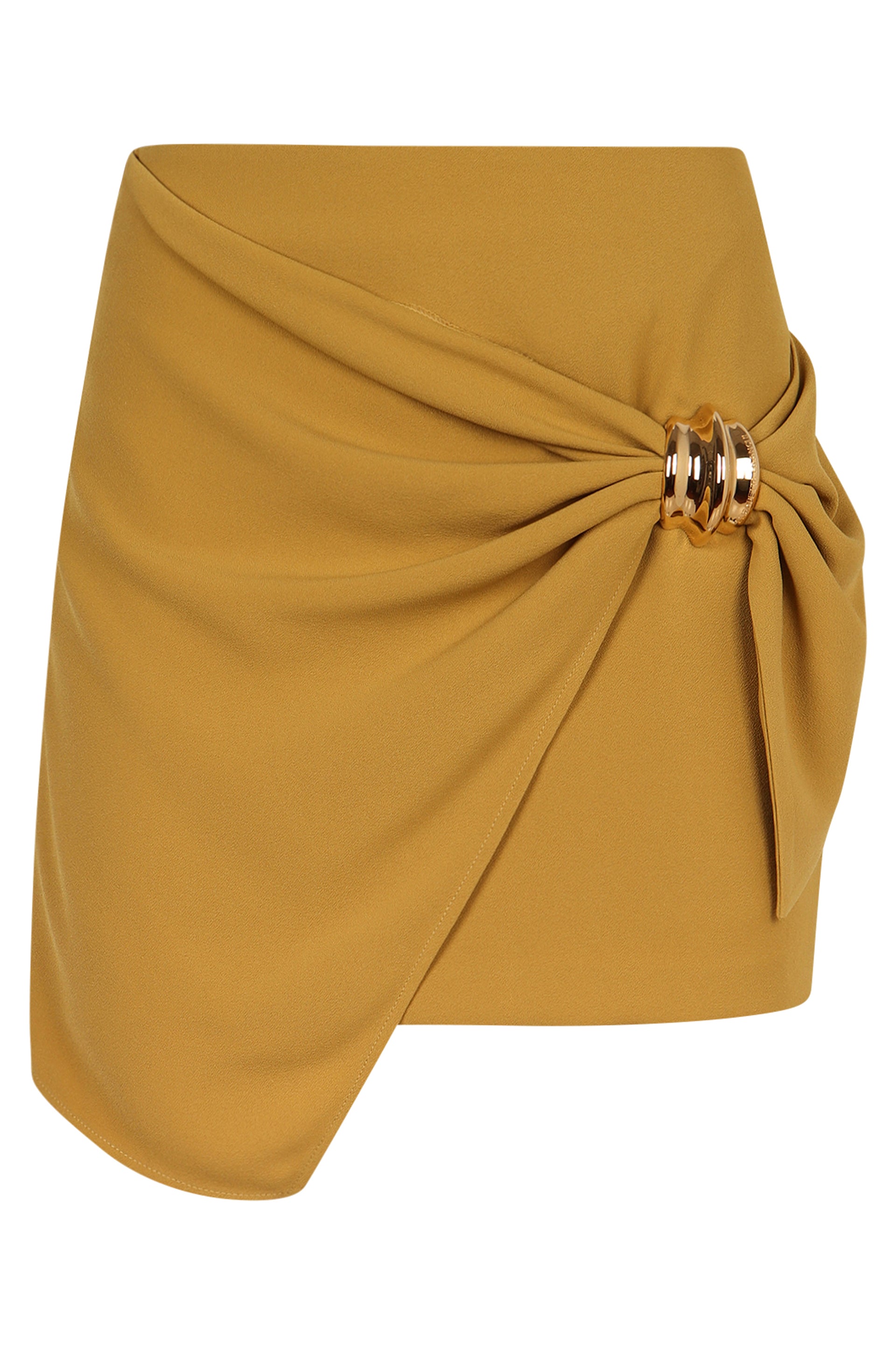 ELISABETTA FRANCHI Asymmetrical Crepe Mini Skirt