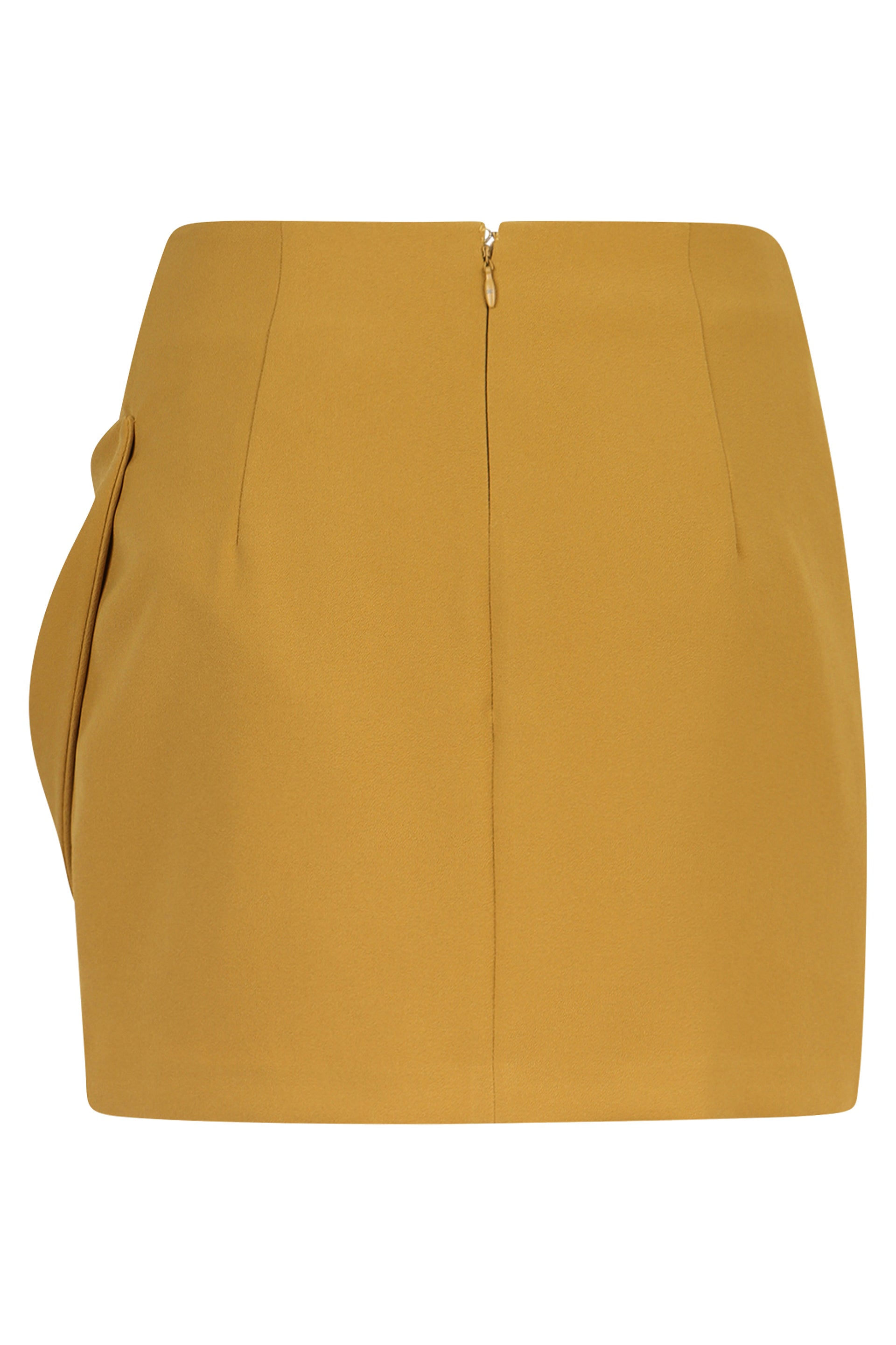 ELISABETTA FRANCHI Asymmetrical Crepe Mini Skirt
