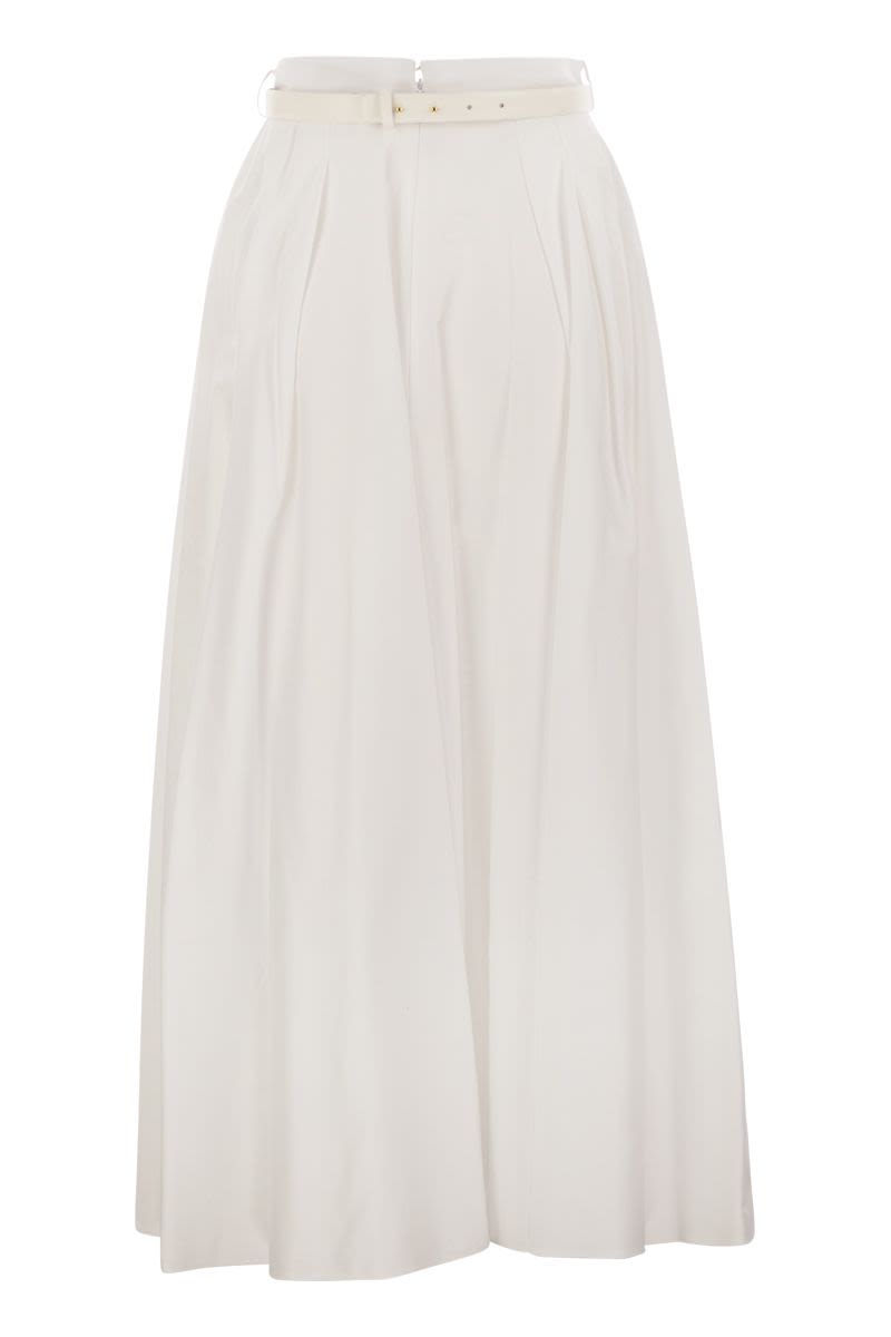 ELISABETTA FRANCHI Satin Mini Skirt with Bow Belt