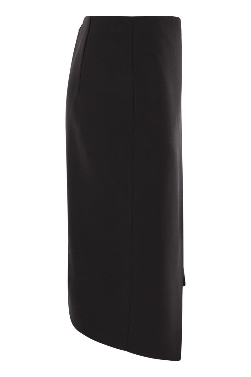 ELISABETTA FRANCHI Slim-Fit Pencil Skirt with Jewel Detail