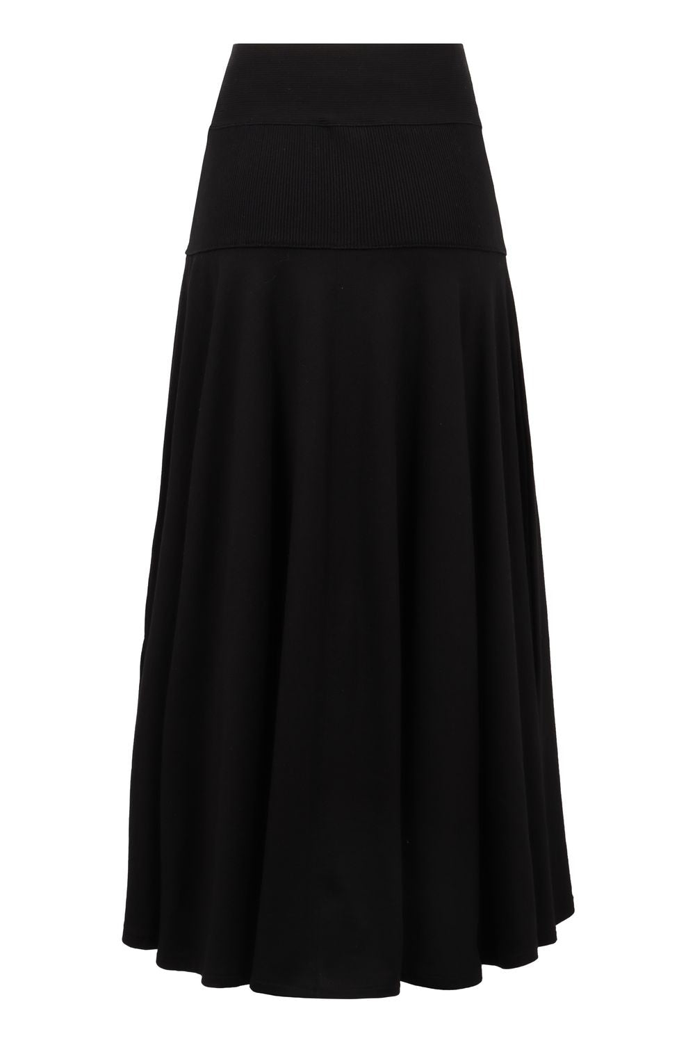 PLAN C Chic A-Line Midi Skirt