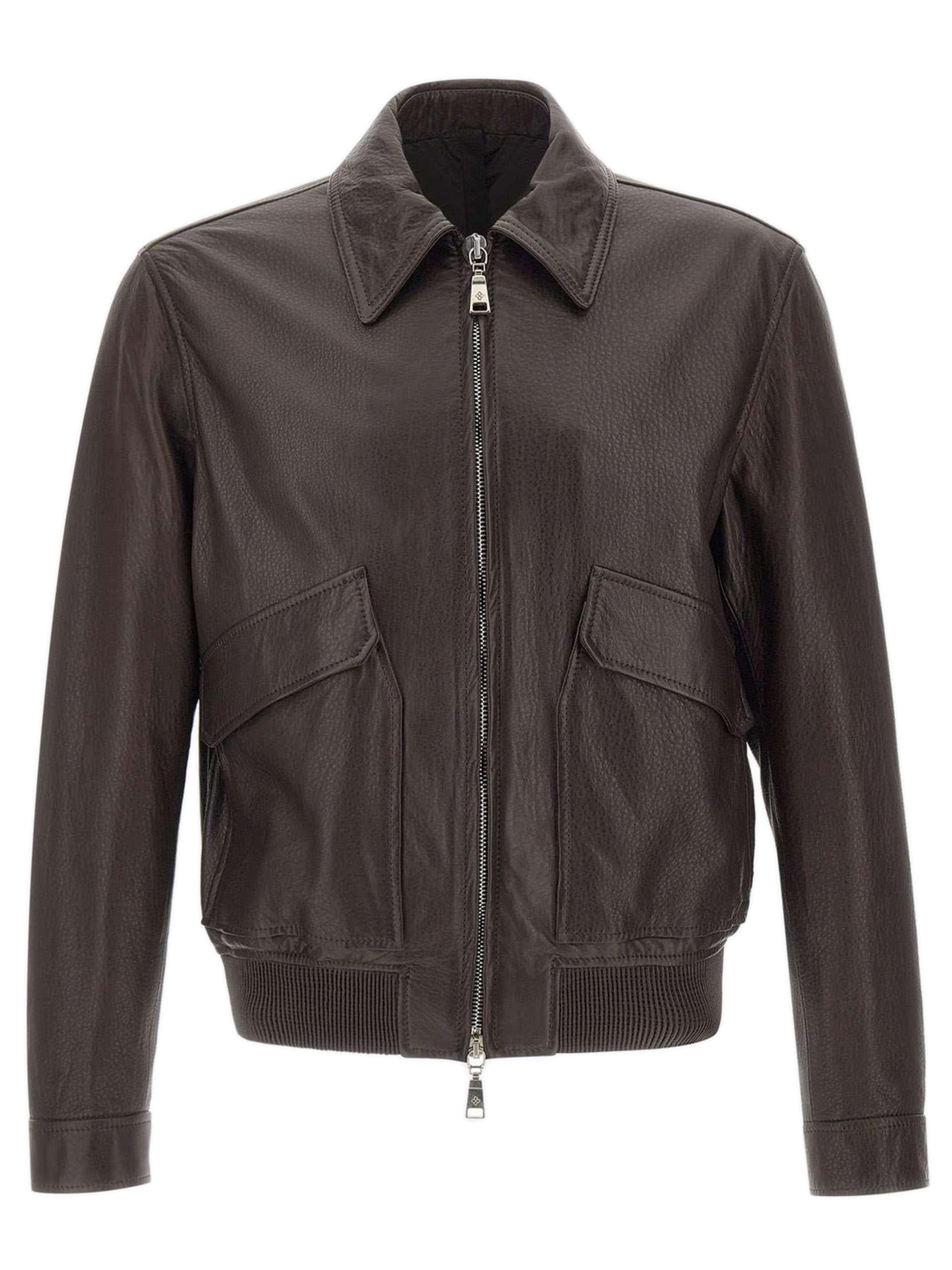 TAGLIATORE Classic Leather Jacket for Men