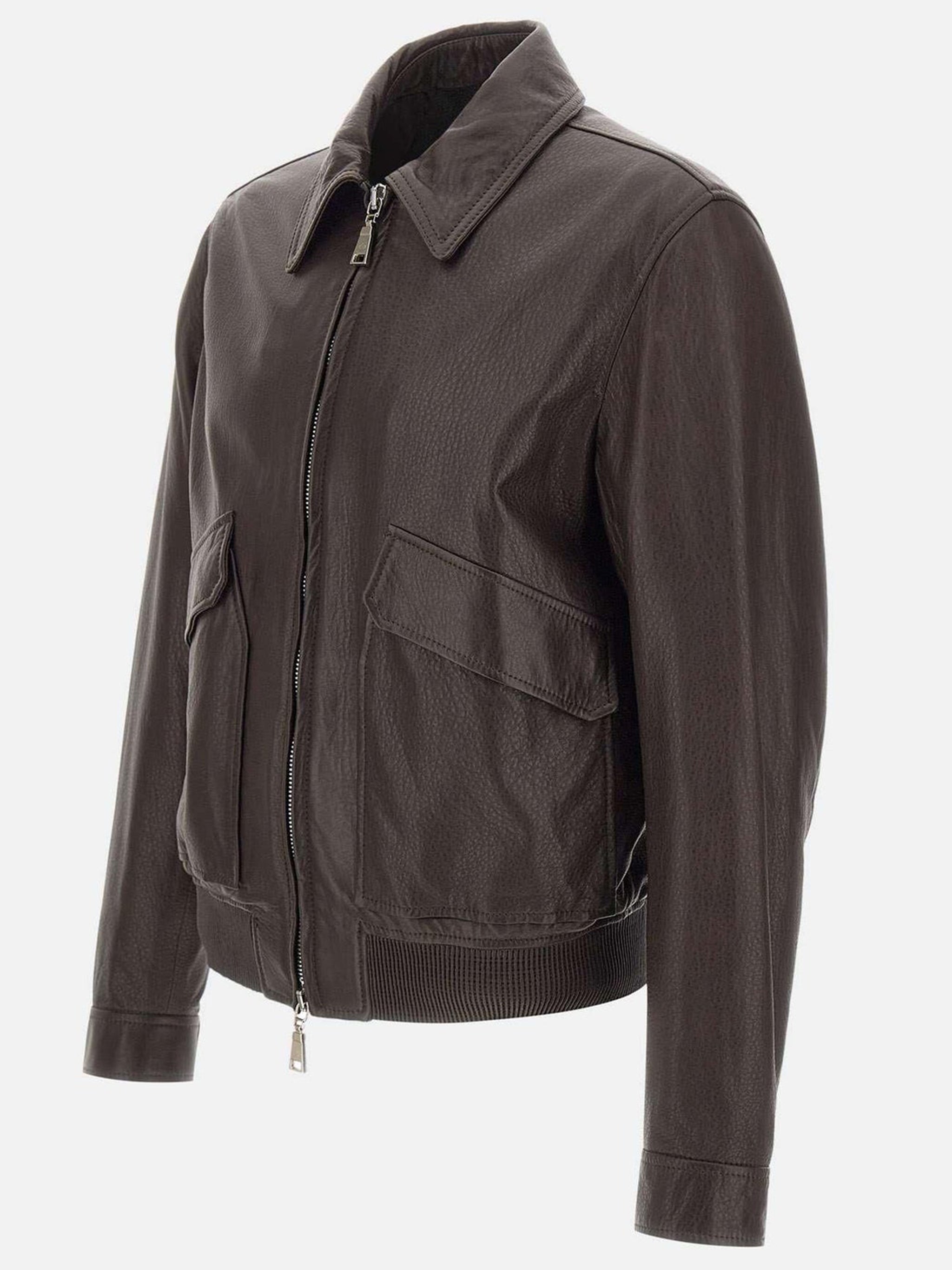TAGLIATORE Classic Leather Jacket for Men