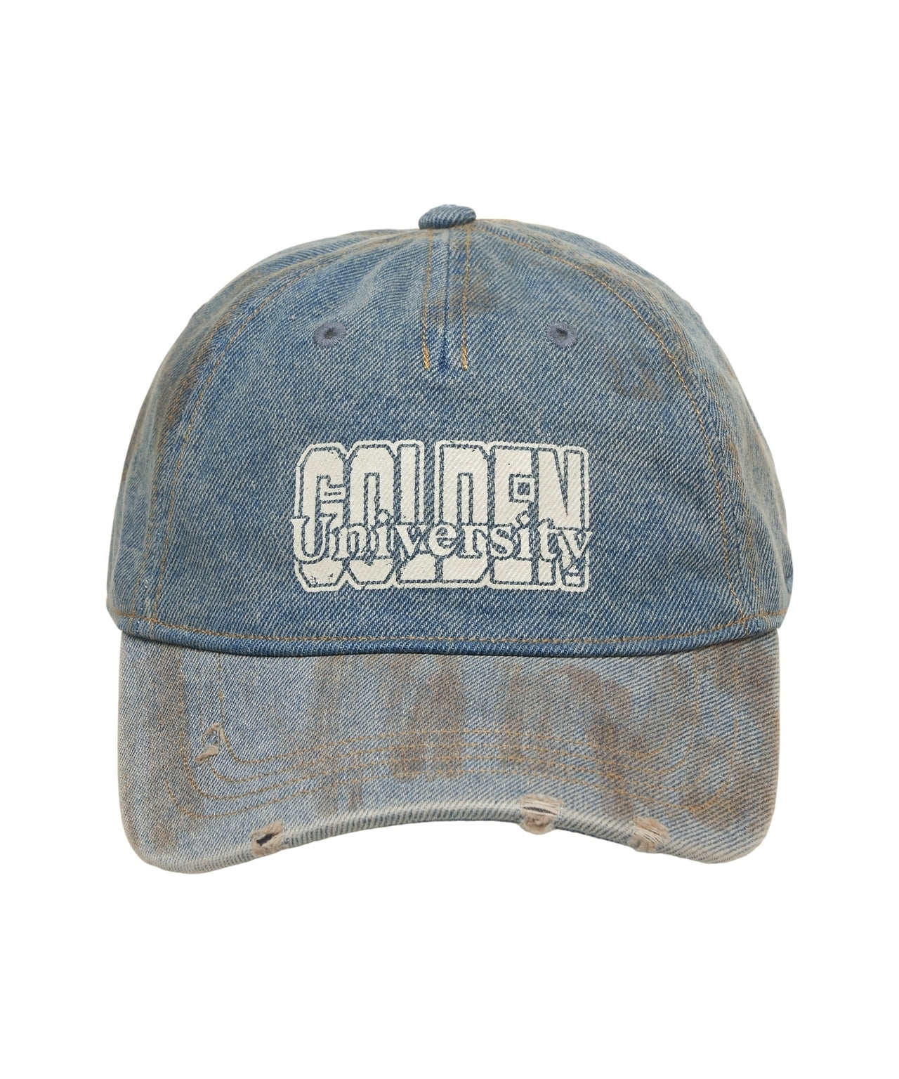 GOLDEN GOOSE Distressed Baseball Cap with Logo
