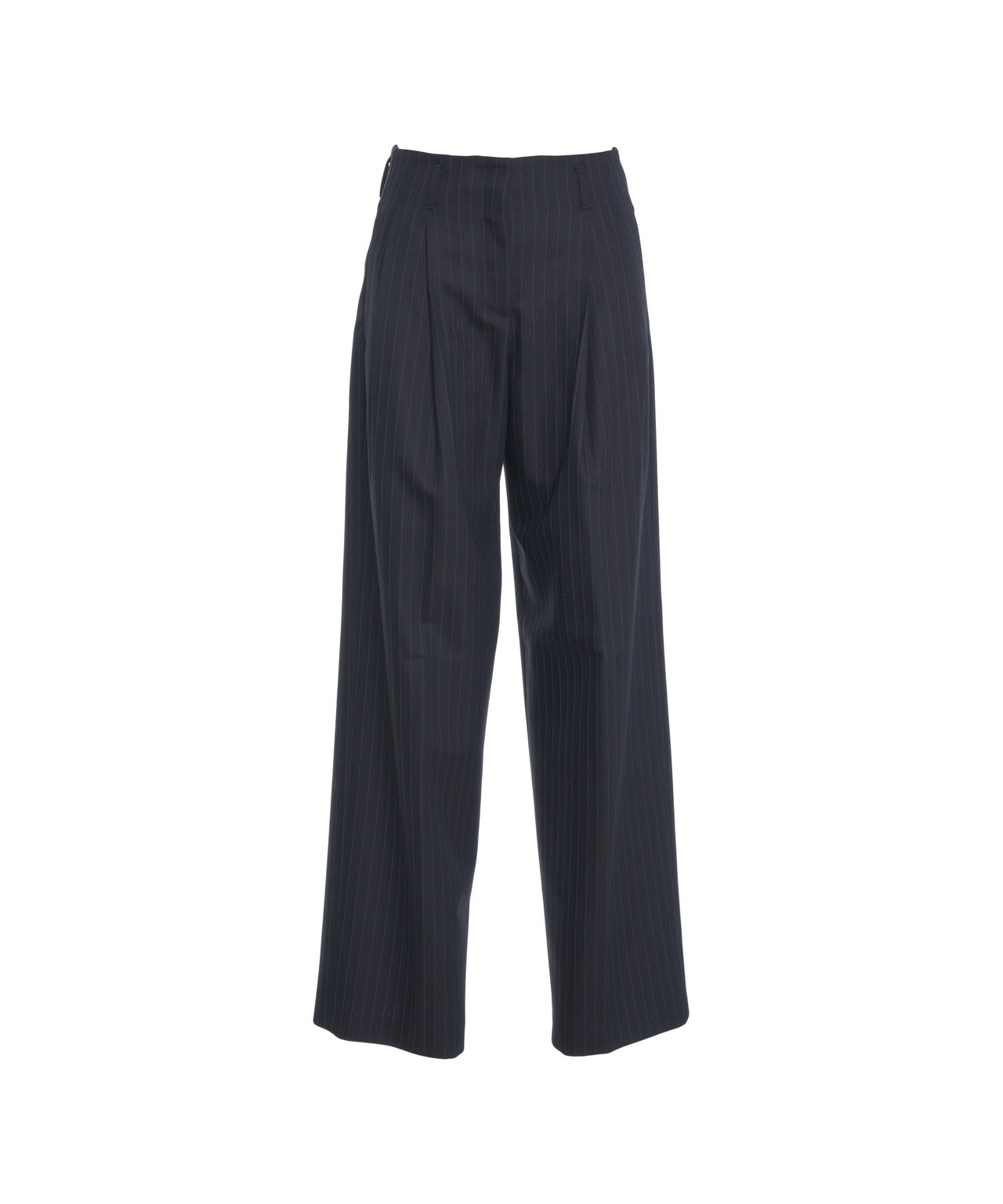 GOLDEN GOOSE Wide-Leg Pinstripe Trousers 'Flavia' for Women