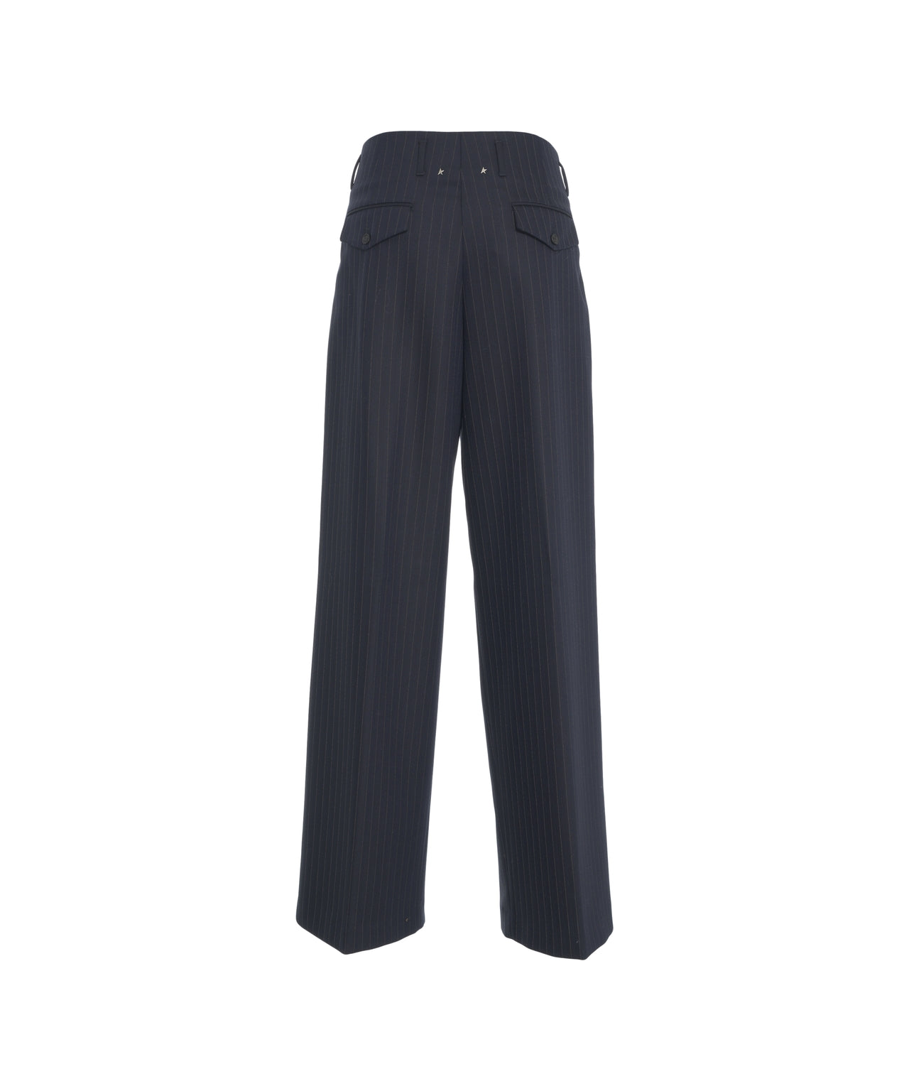 GOLDEN GOOSE Wide-Leg Pinstripe Trousers 'Flavia' for Women