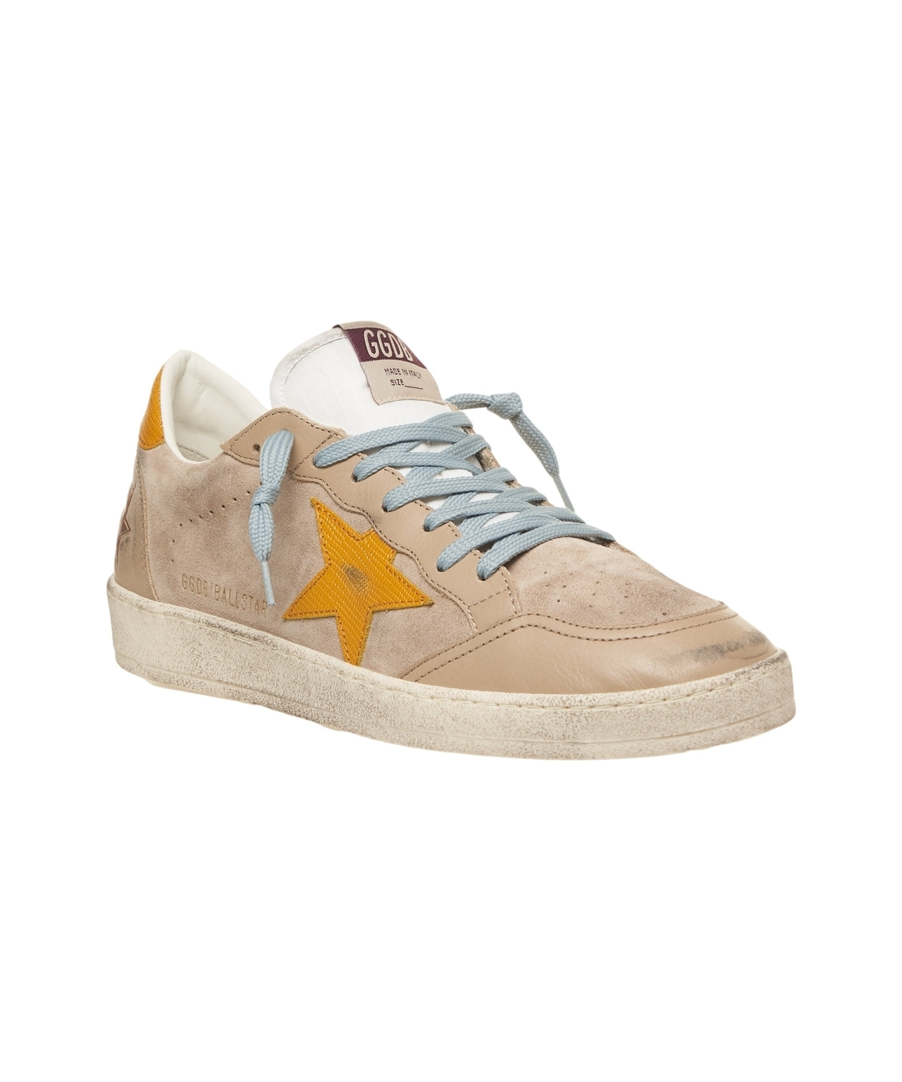 GOLDEN GOOSE Suede Vintage Style 'Ball Star' Men’s Sneakers