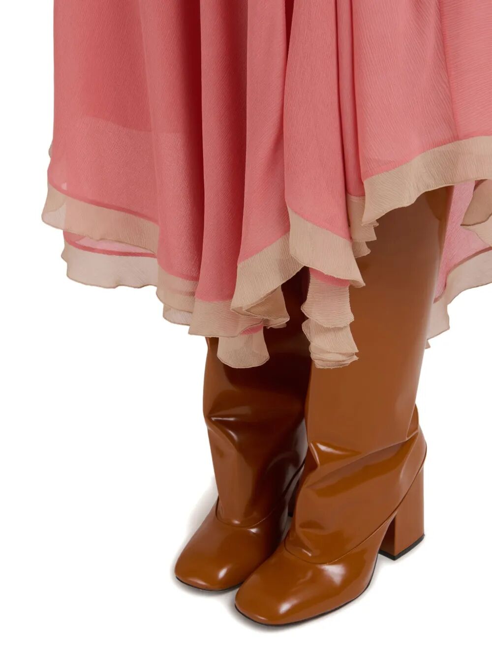 MARNI Asymmetrical Ruffle Mini Skirt