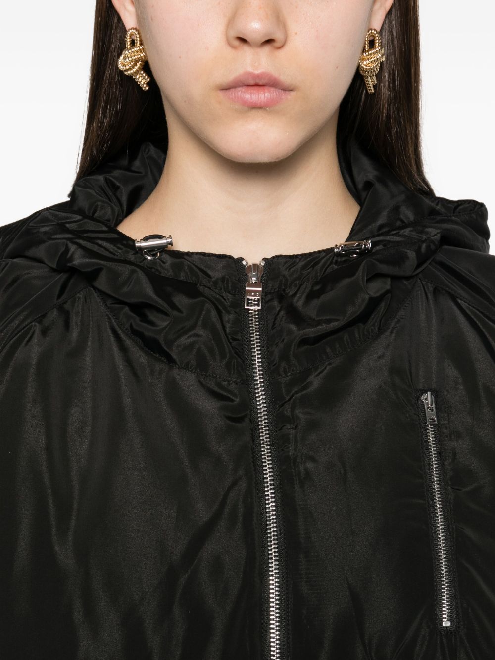 IRO Women's Hooded Blouson Jacket with Zip Fastening