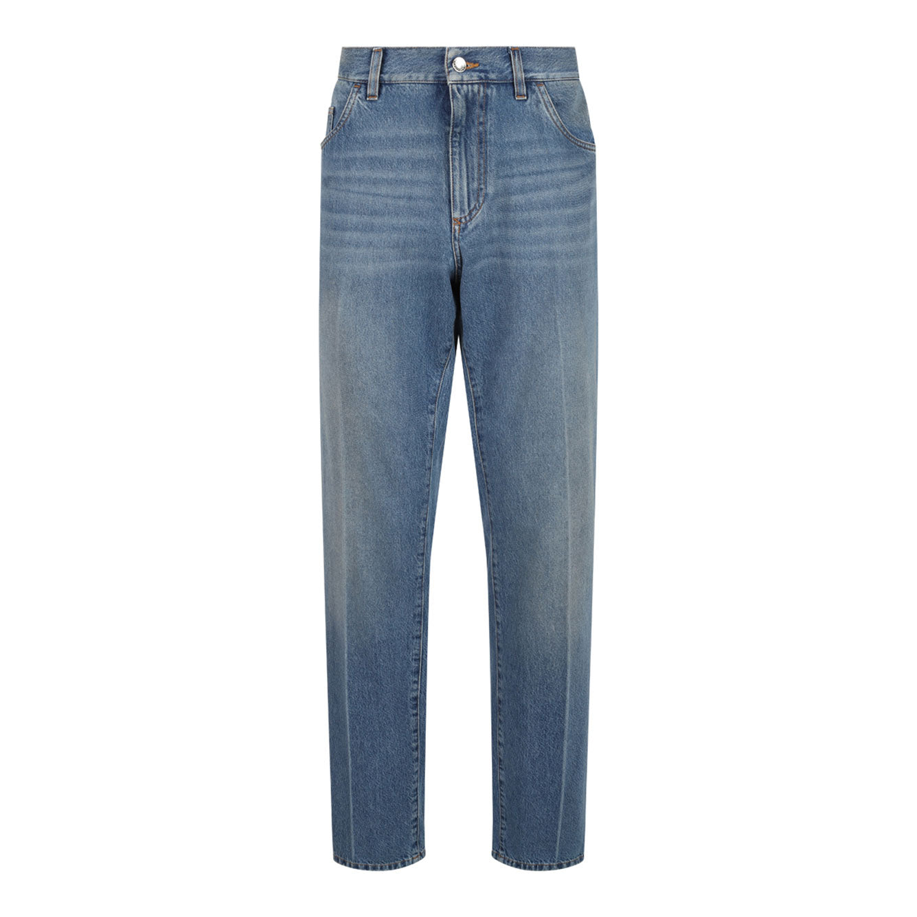 DOLCE & GABBANA Combined Colour Cotton Jeans for Men