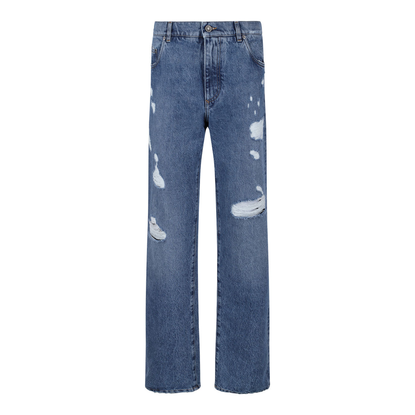 DOLCE & GABBANA Multicolored Cotton Trousers for Men