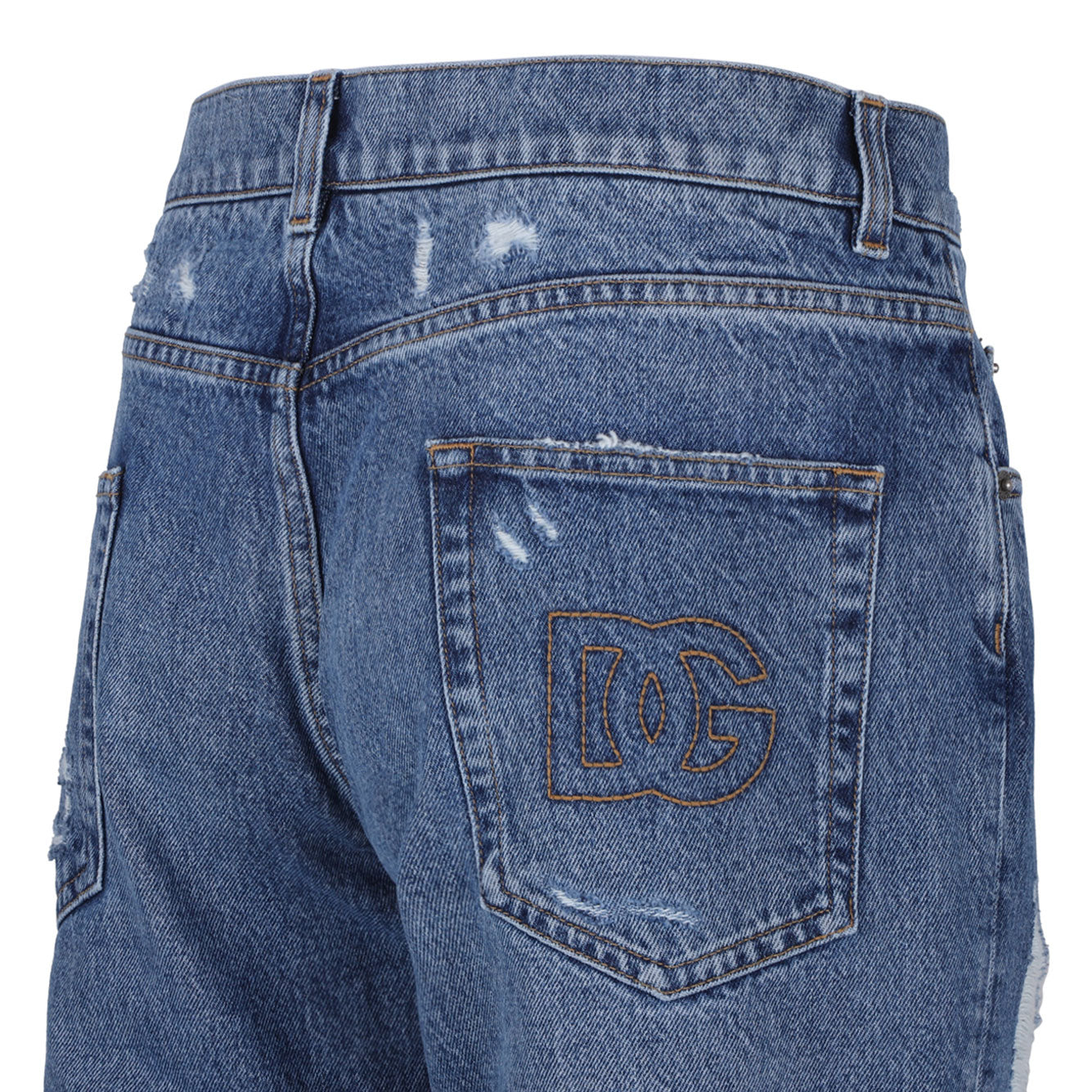 DOLCE & GABBANA Multicolored Cotton Trousers for Men