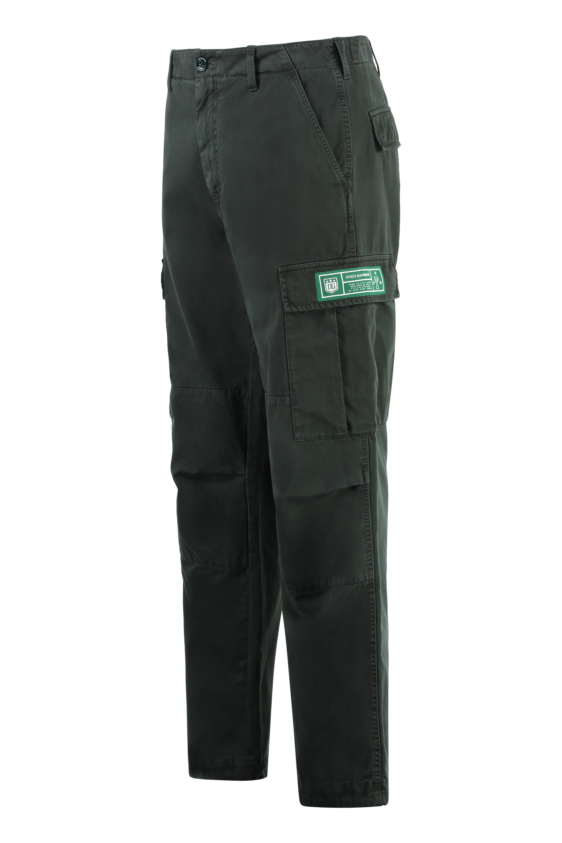 DOLCE & GABBANA Cotton Cargo Trousers for Men - FW24 Edition