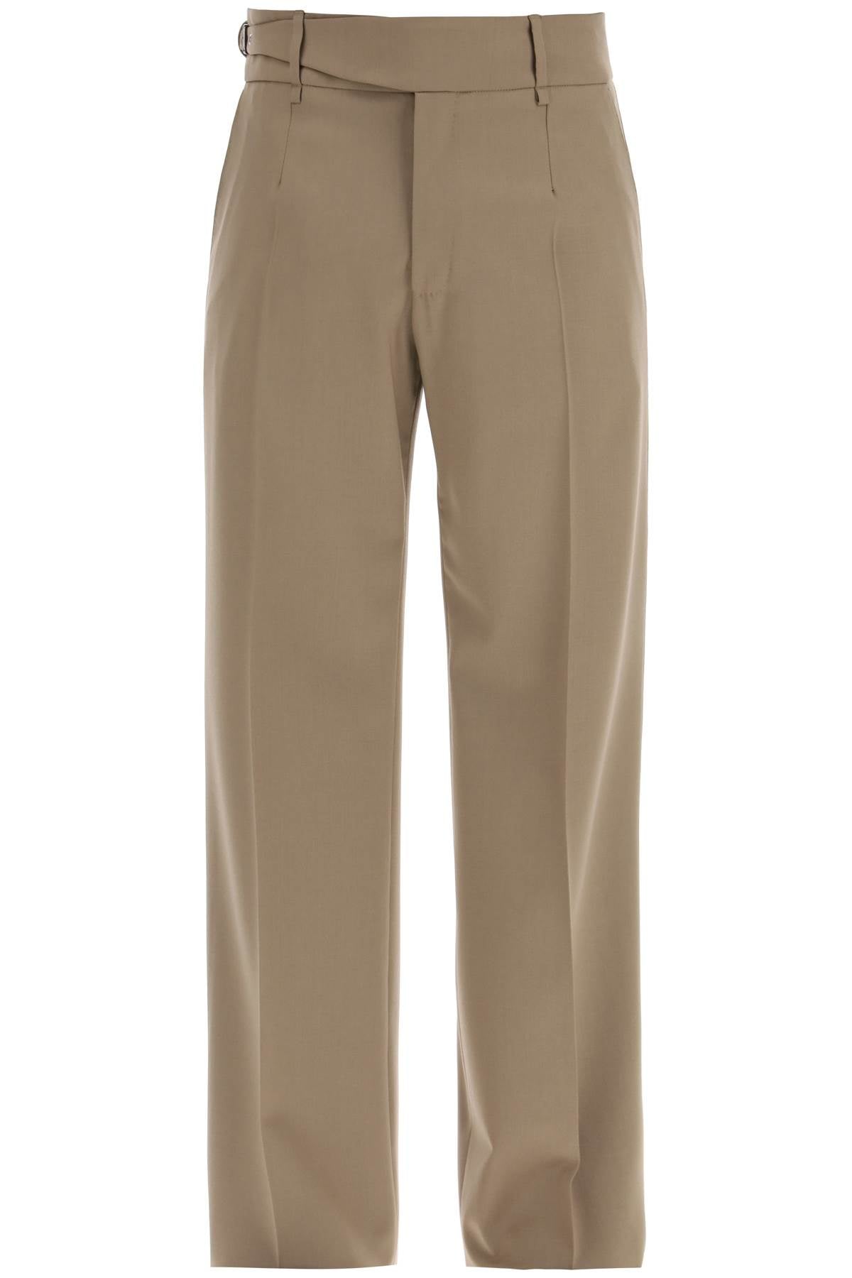 DOLCE & GABBANA Biscuit Stretch Wool Pants for Men