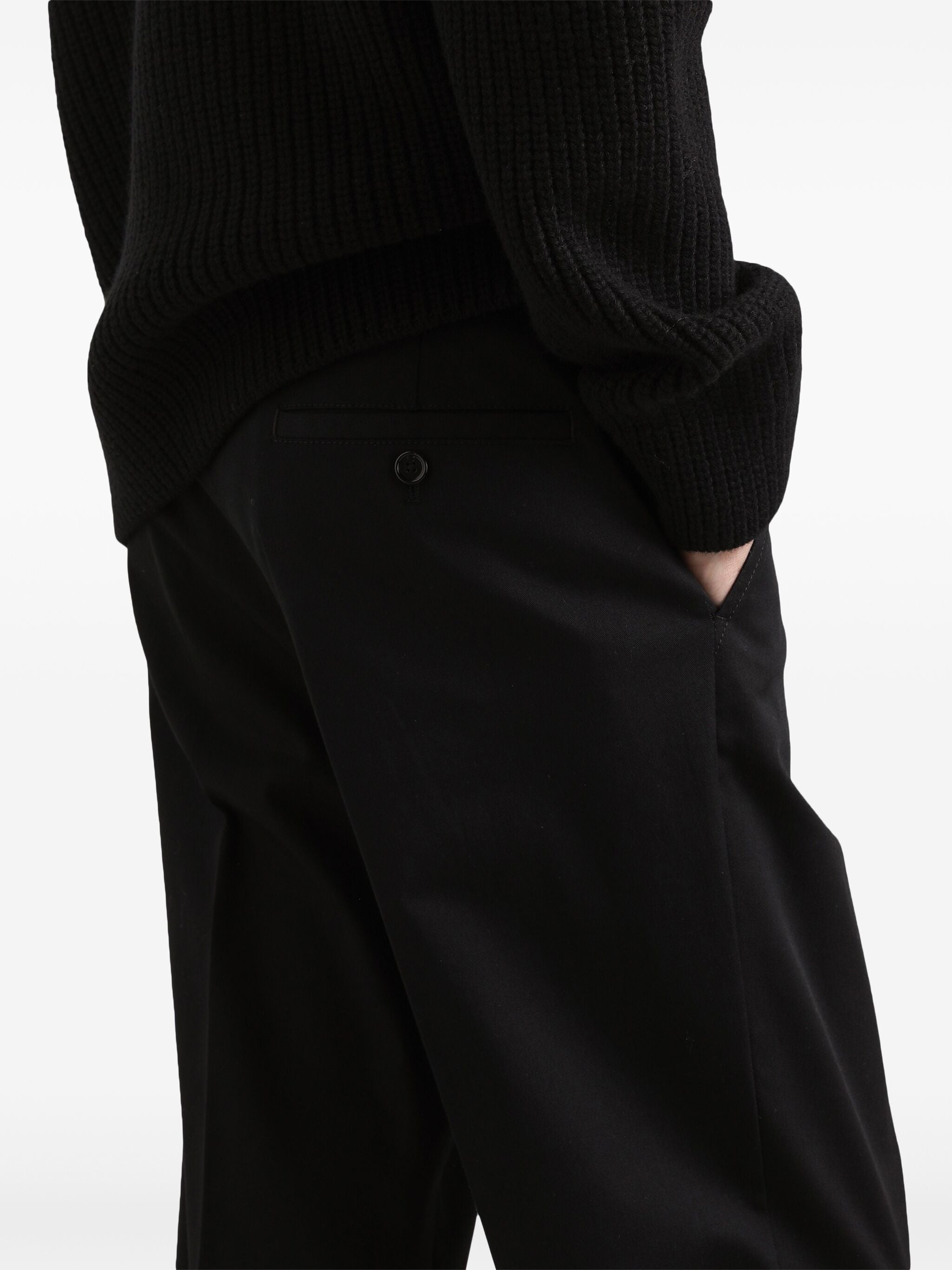 DOLCE & GABBANA Men's Stretch Cotton Pants - FW25 Collection