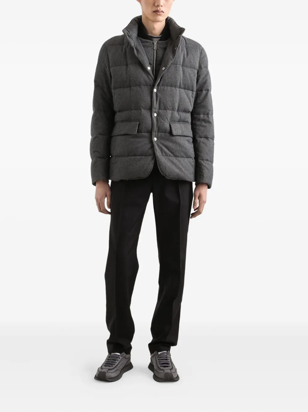 DOLCE & GABBANA Wool Blend Trousers for Men - FW25 Collection