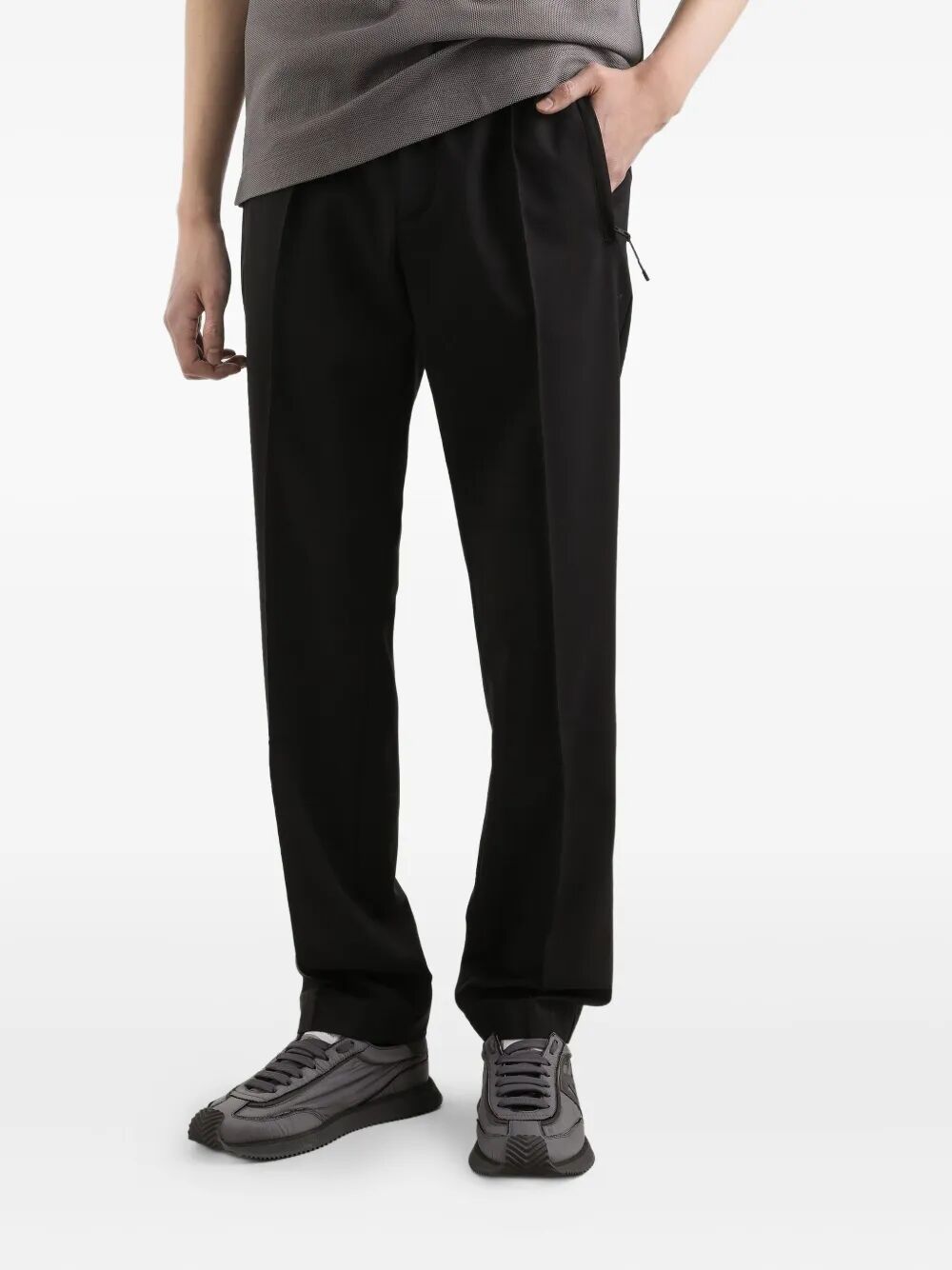 DOLCE & GABBANA Drawstring Waist Trousers - Men's Tapered Pants